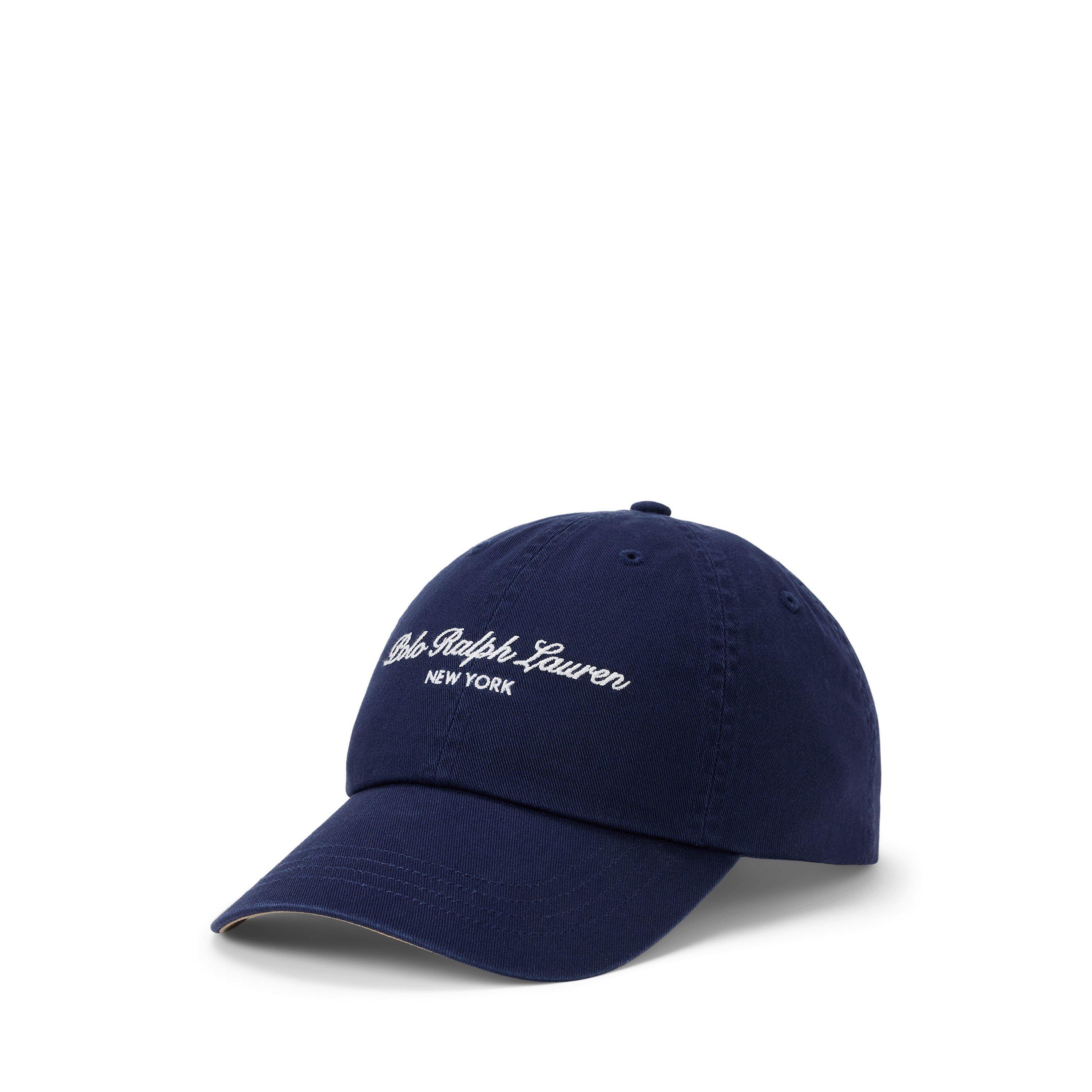 Text Woven Cotton Baseball Cap