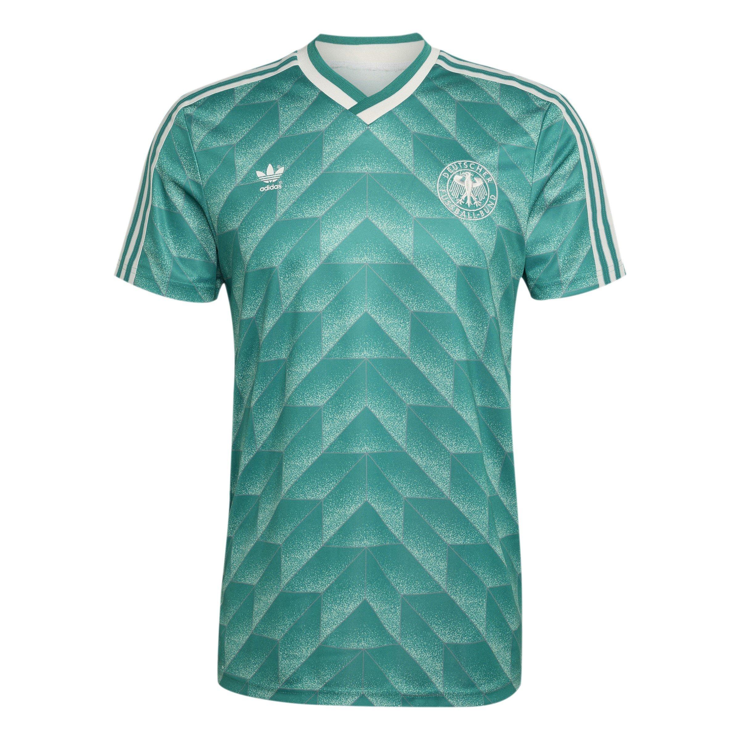Green/White - adidas - Germany Away Jersey 1990 - 1