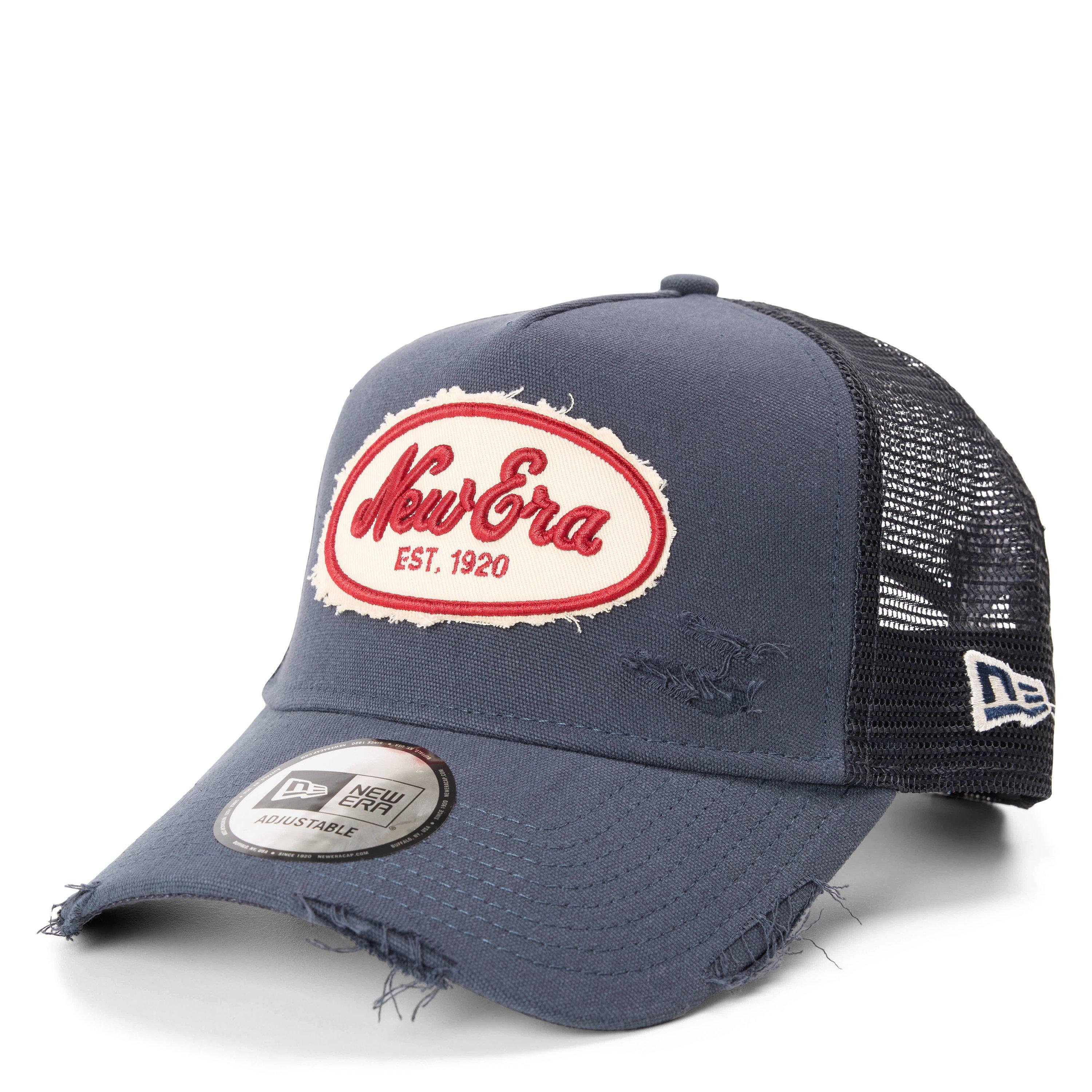 New Era Lifestyle Distressed Patch Adjustable Trucker Cap | USC