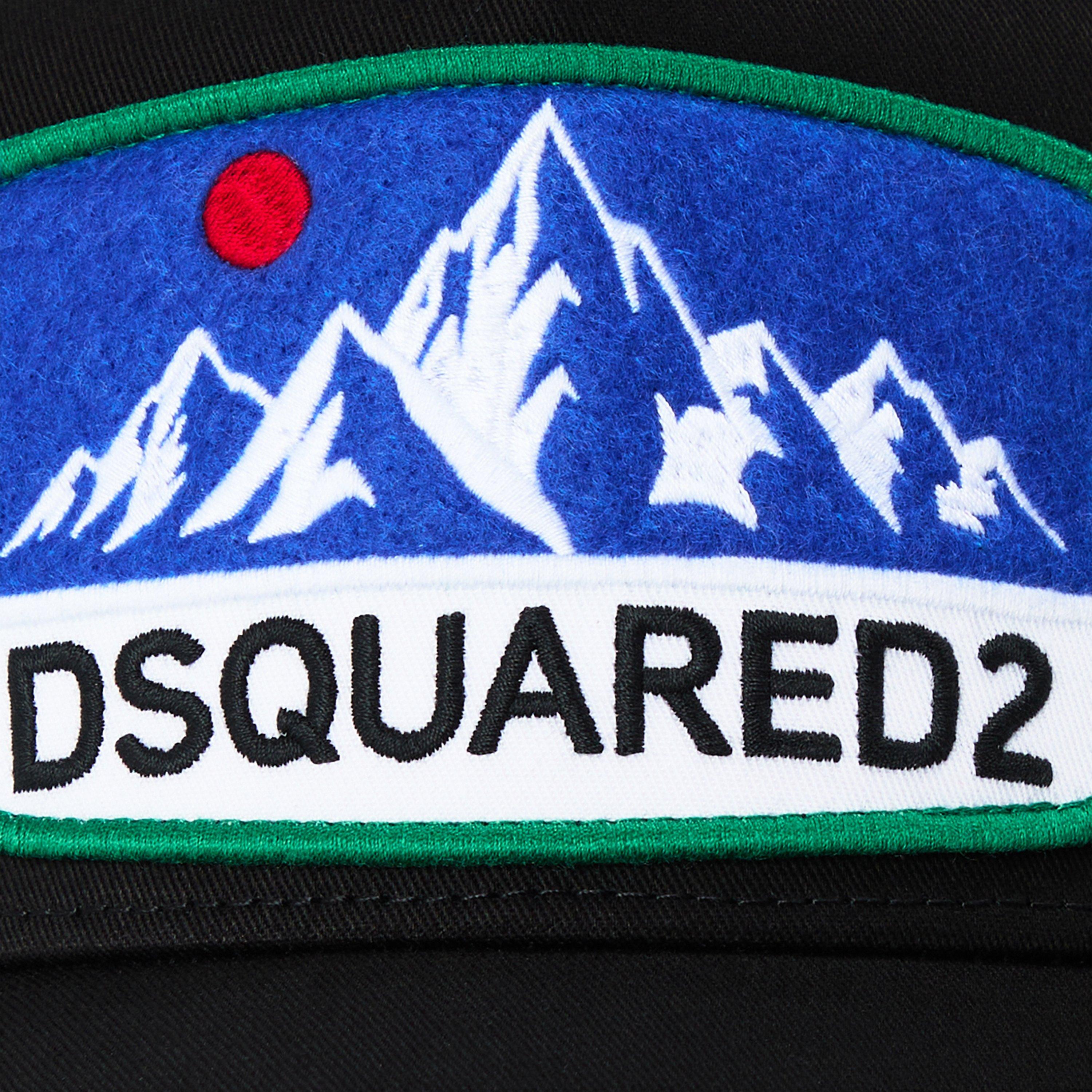 Black - DSquared2 - DSQ D2 Patch Cap Sn64 - 3