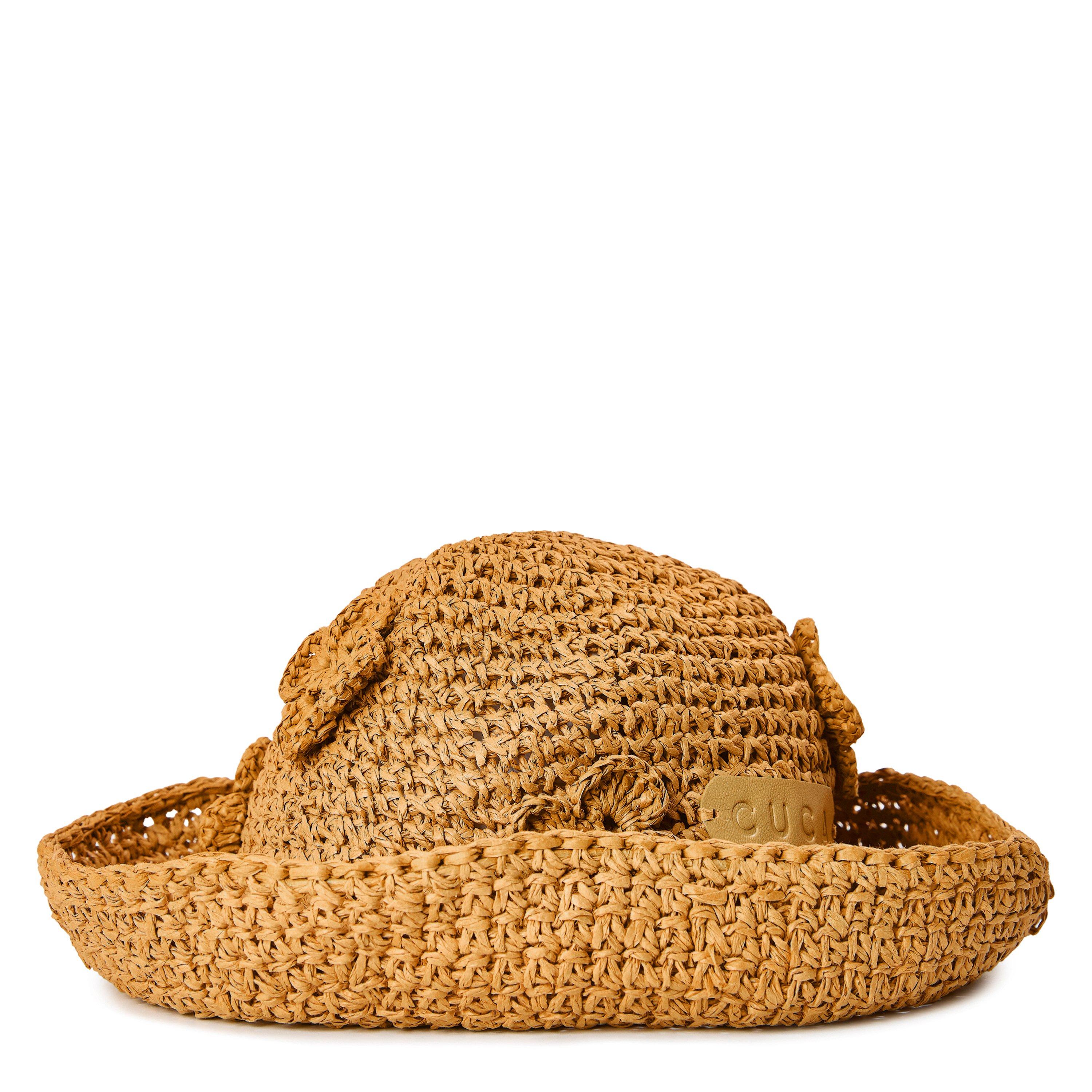 Natural - Desierto - Women's Margherita Raffia Floppy Hat - 1
