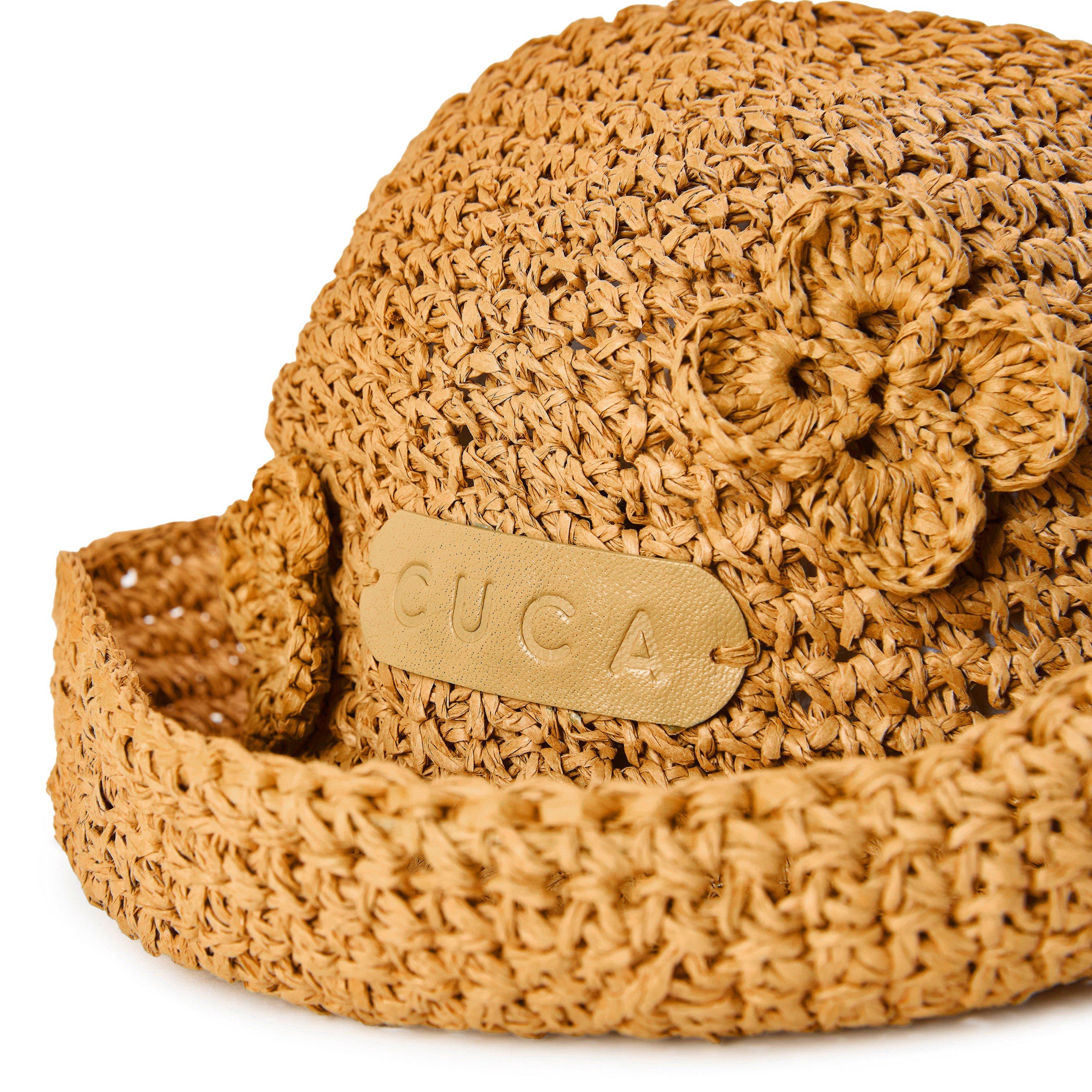 Natural - Desierto - Women's Margherita Raffia Floppy Hat - 4