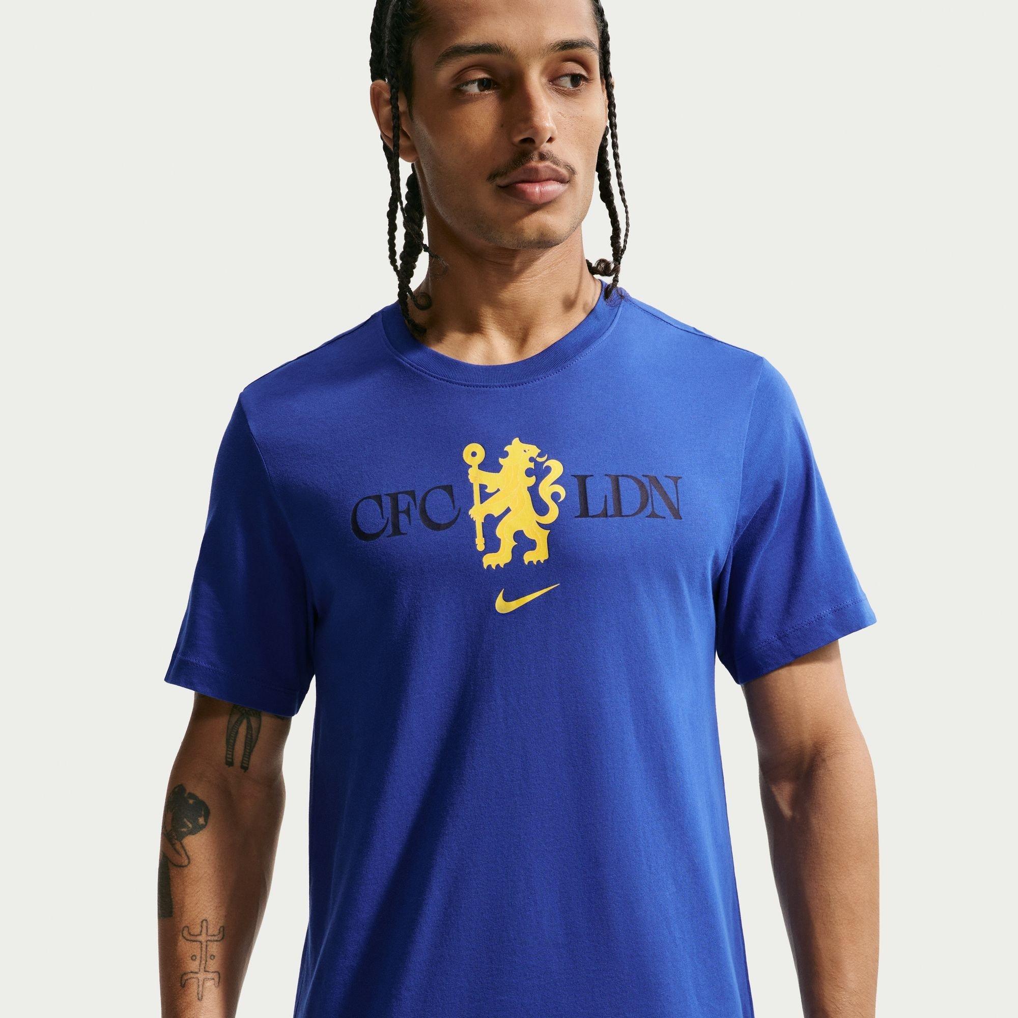 Azul/Amarillo - Nike - Chelsea Crest T-Shirt Mens - 1