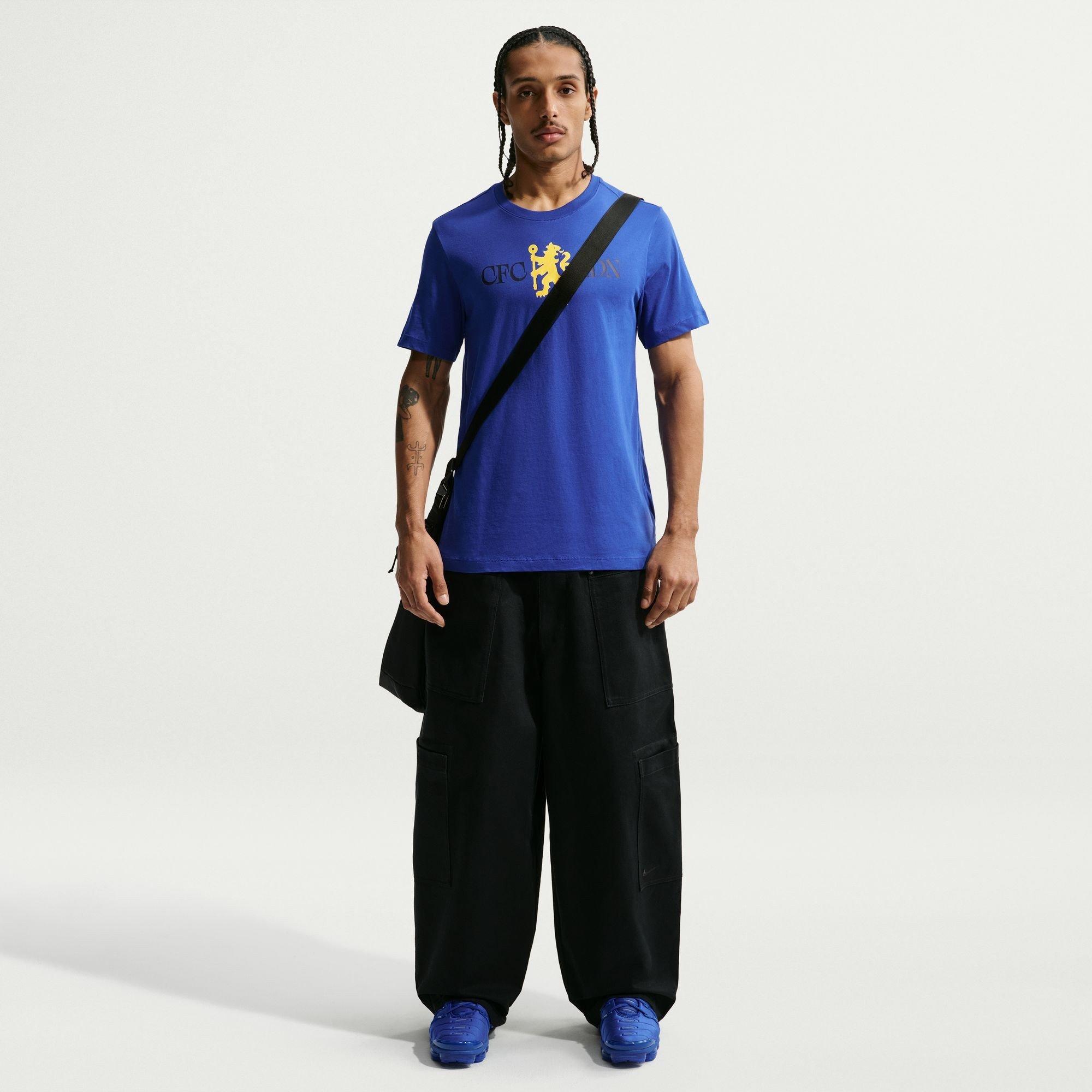 Azul/Amarillo - Nike - Chelsea Crest T-Shirt Mens - 5