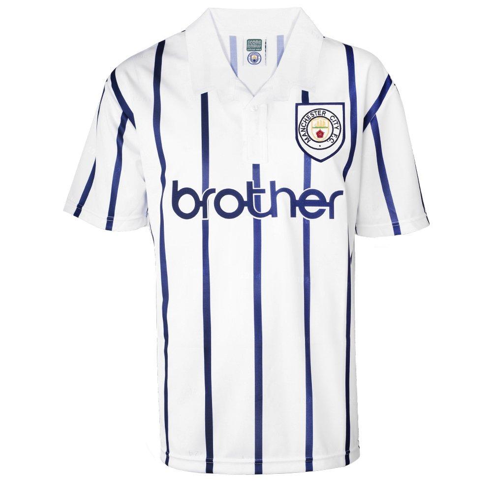 Wit - Score Draw - Manchester City '93 Away Shirt Adults - 7