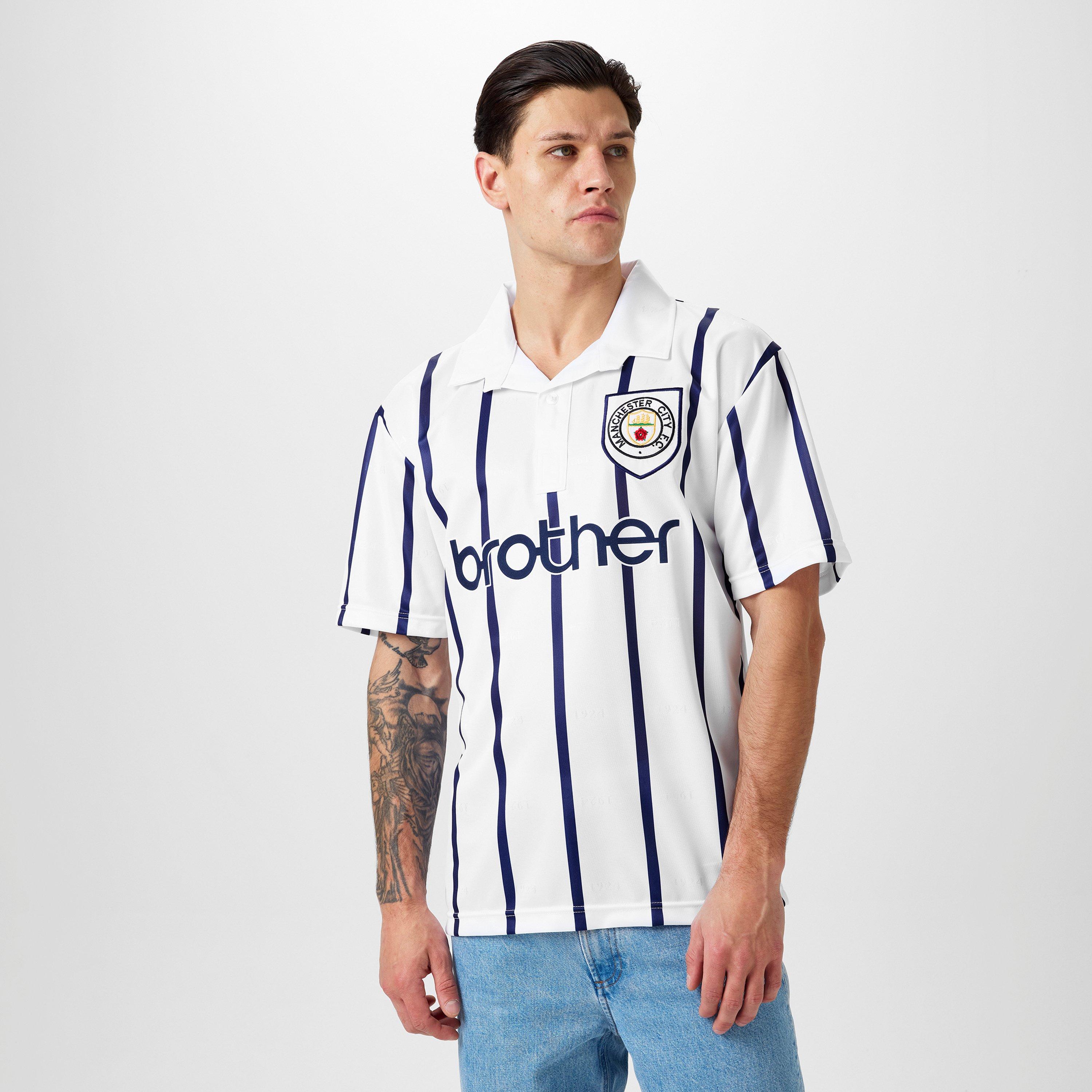 Wit - Score Draw - Manchester City '93 Away Shirt Adults - 3