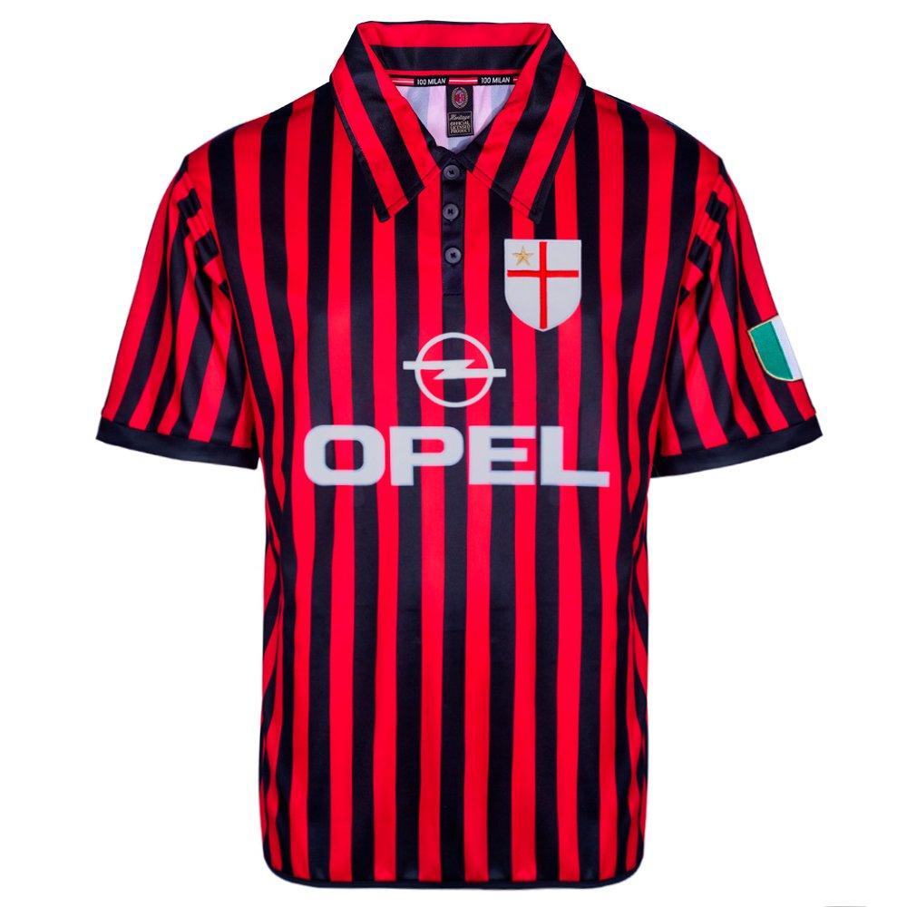 Red/Black - Score Draw - AC Milan Centenary 2000 Home Shirt Adults - 1