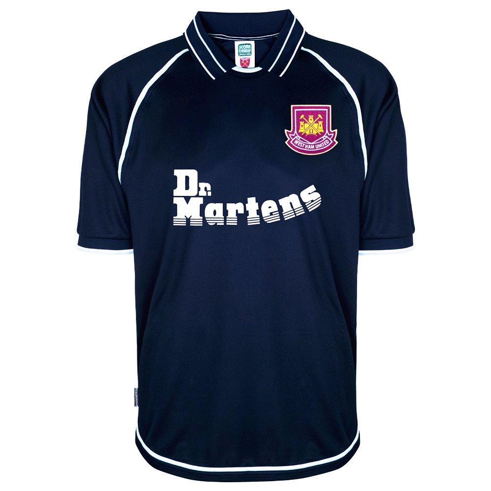 Blue - Score Draw - West Ham United Retro Away Shirt 00 Adults - 5