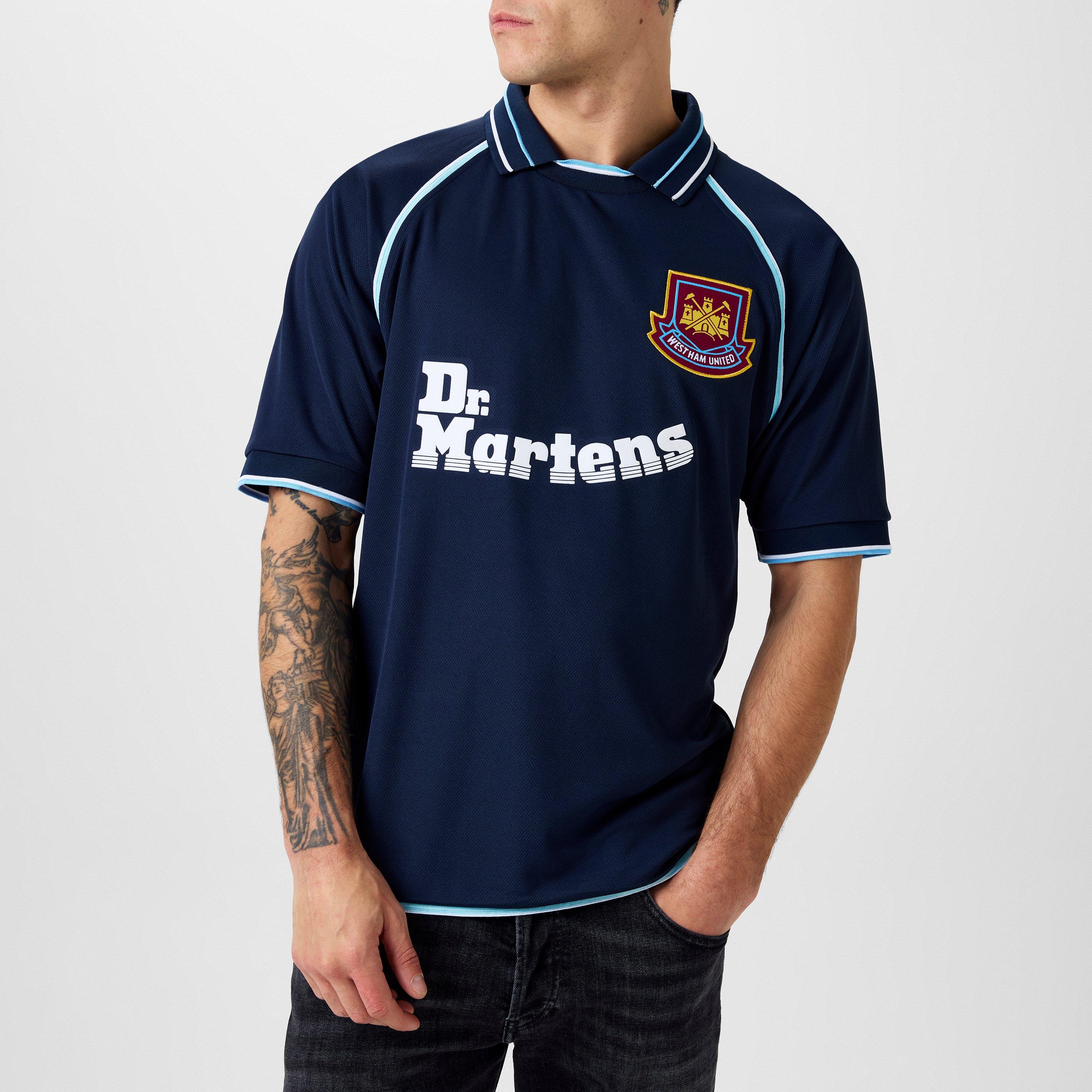 Blue - Score Draw - West Ham United Retro Away Shirt 00 Adults - 3