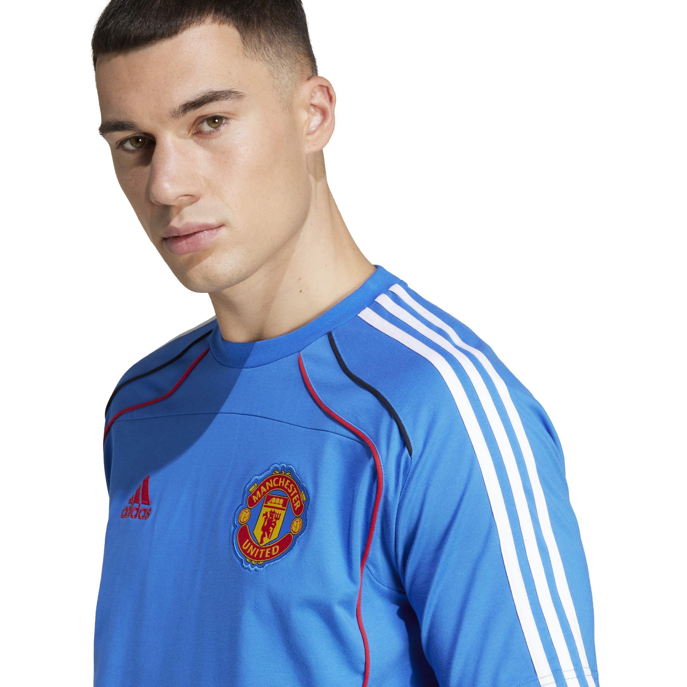 Blue - adidas - Manchester United UBP T-Shirt Mens - 5
