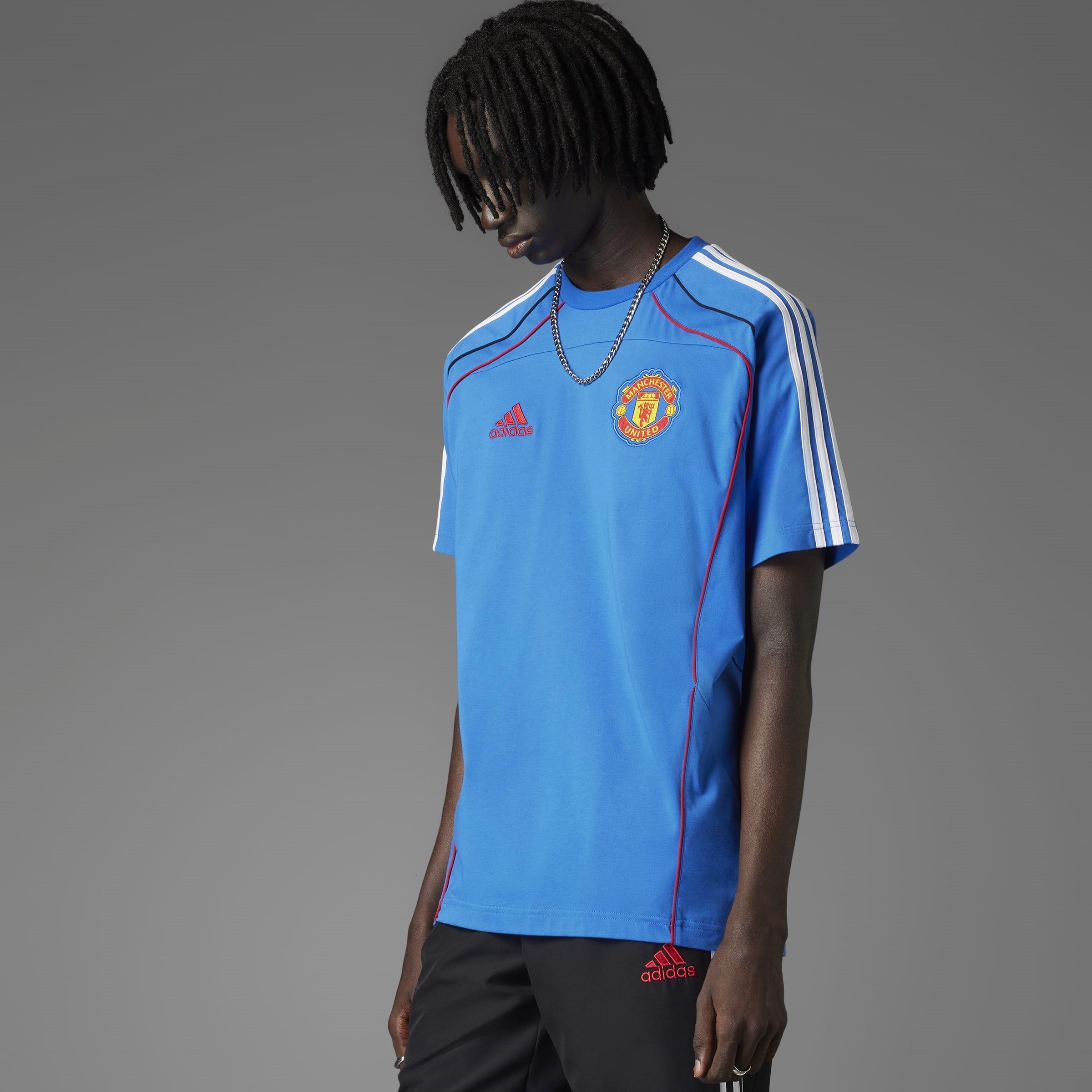 Blue - adidas - Manchester United UBP T-Shirt Mens - 7