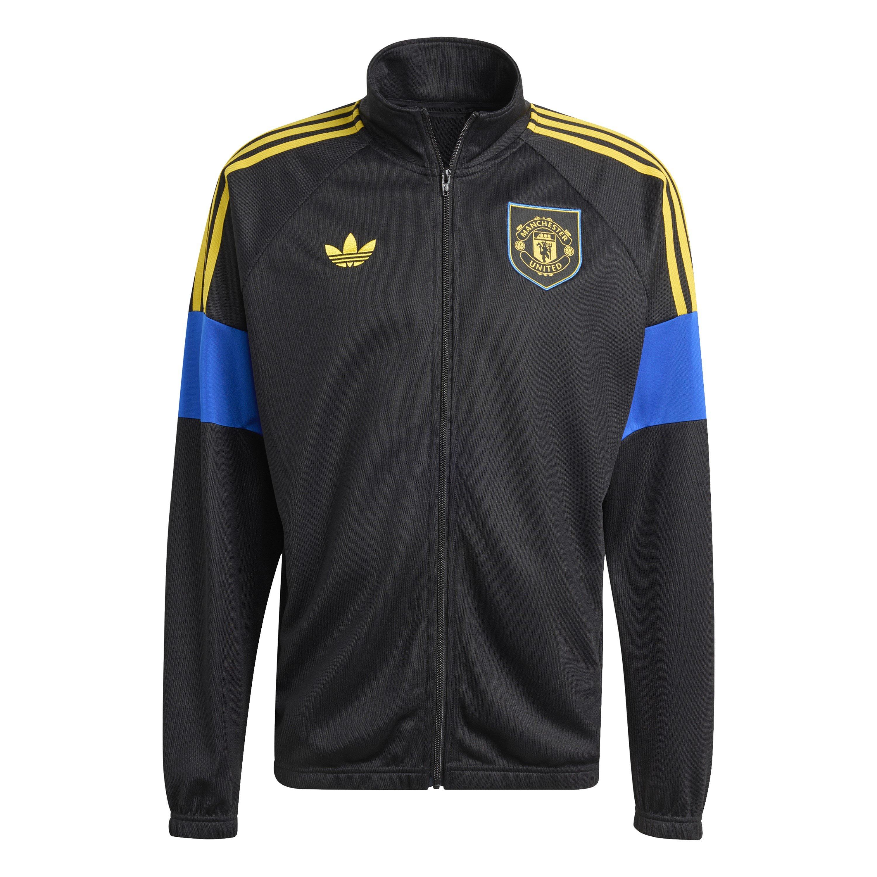Black - adidas - Manchester United LFSTLR Tracksuit Top Mens - 1