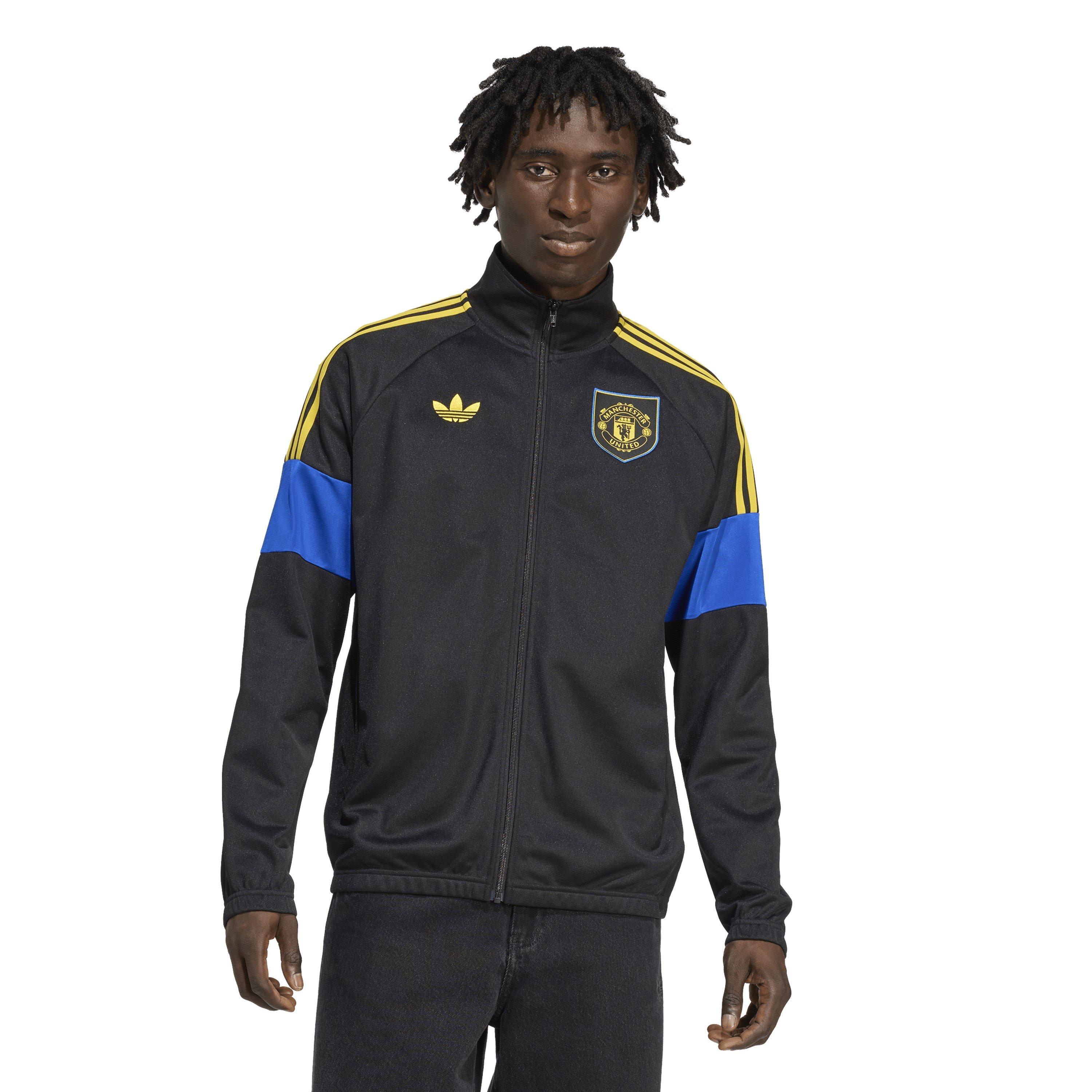 Black - adidas - Manchester United LFSTLR Tracksuit Top Mens - 2