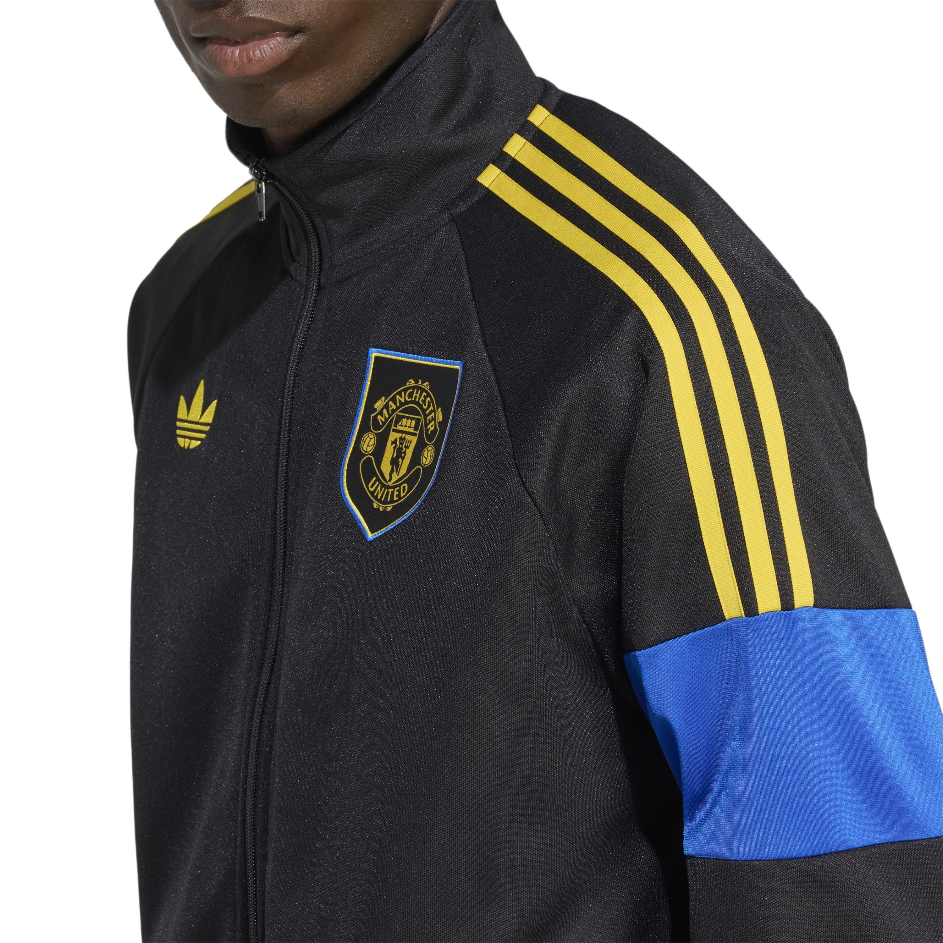 Black - adidas - Manchester United LFSTLR Tracksuit Top Mens - 5