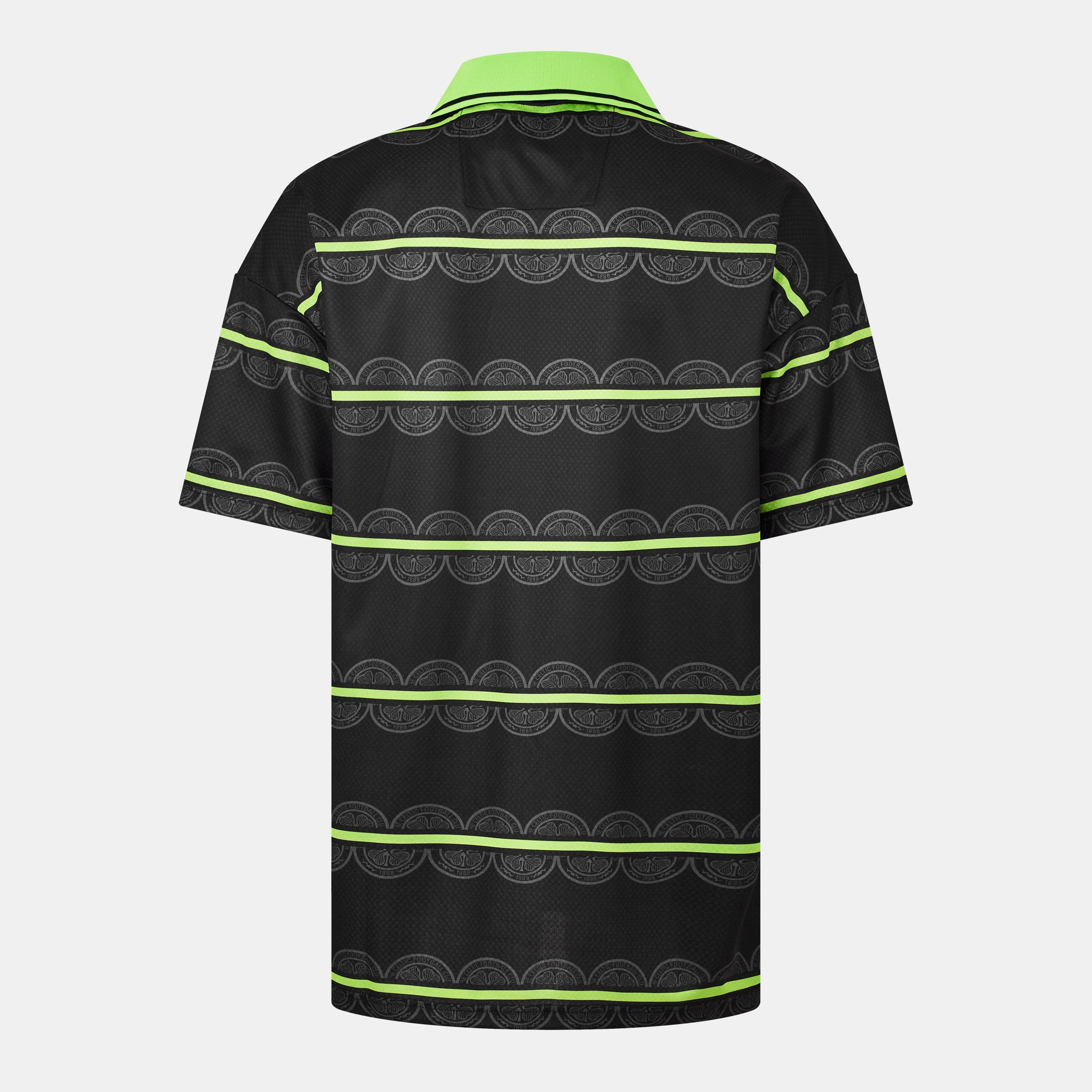 Black/Green - Team - Celtic Away Shirt 1998 Adults - 2