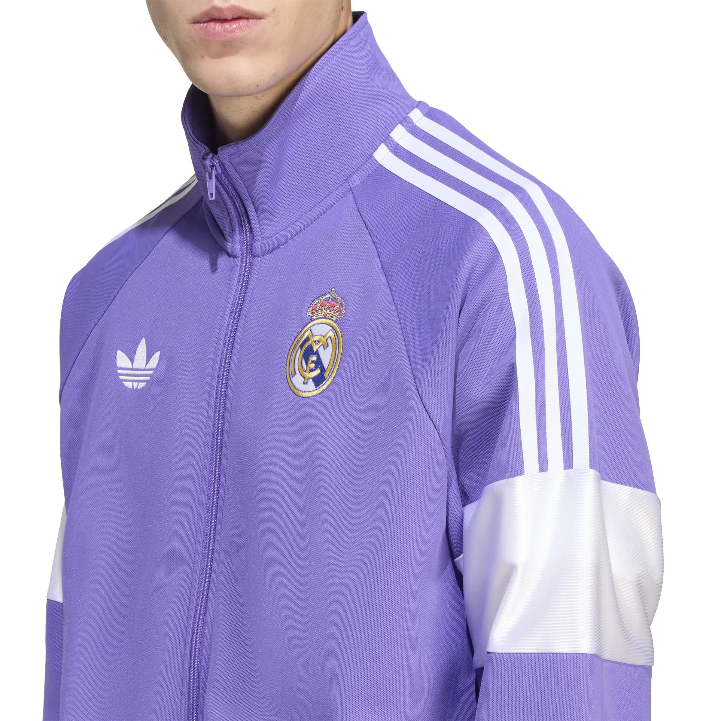 Purple - adidas - Real Madrid Originals Tracksuit Top 25/26 Mens - 5