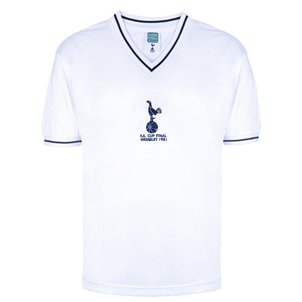 White/Blue - Score Draw - SD Tottenham Hotspur Retro Home Shirt 1981 Mens - 1