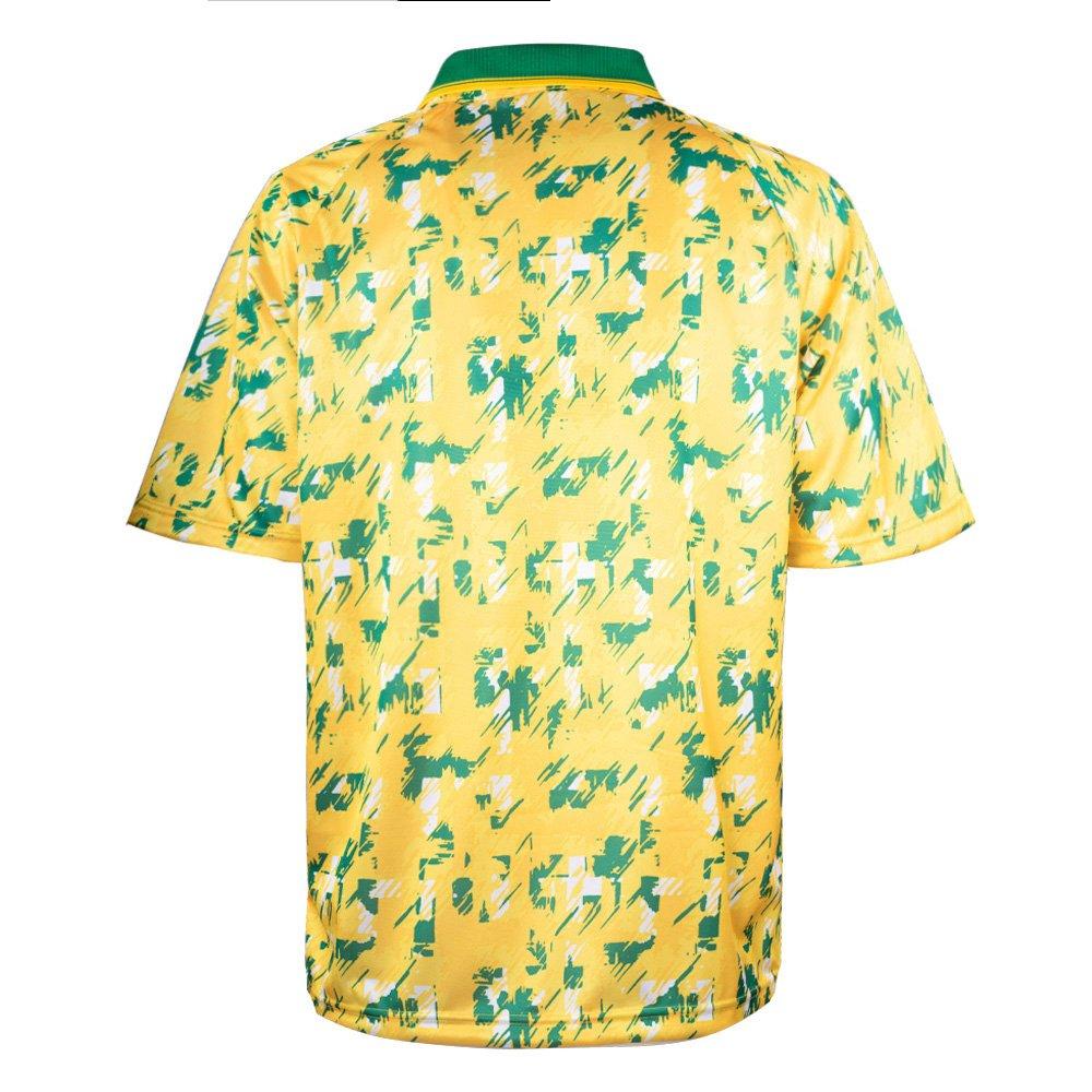 Yellow/Green - Score Draw - Norwich City Retro Home Shirt 1993 Adults - 2