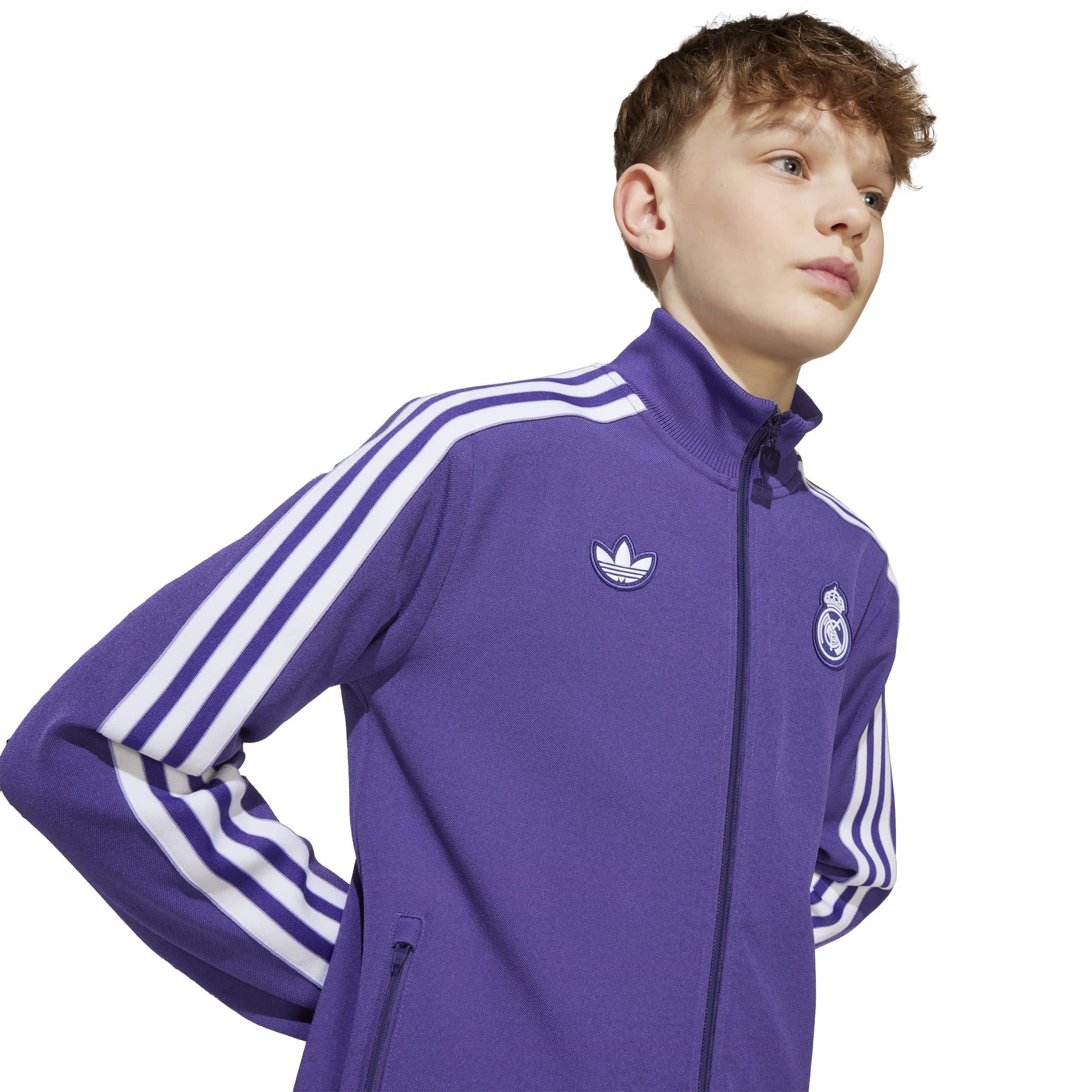 Eenheid Paars - adidas - Real Madrid Icon Tracksuit Top Junior's - 11