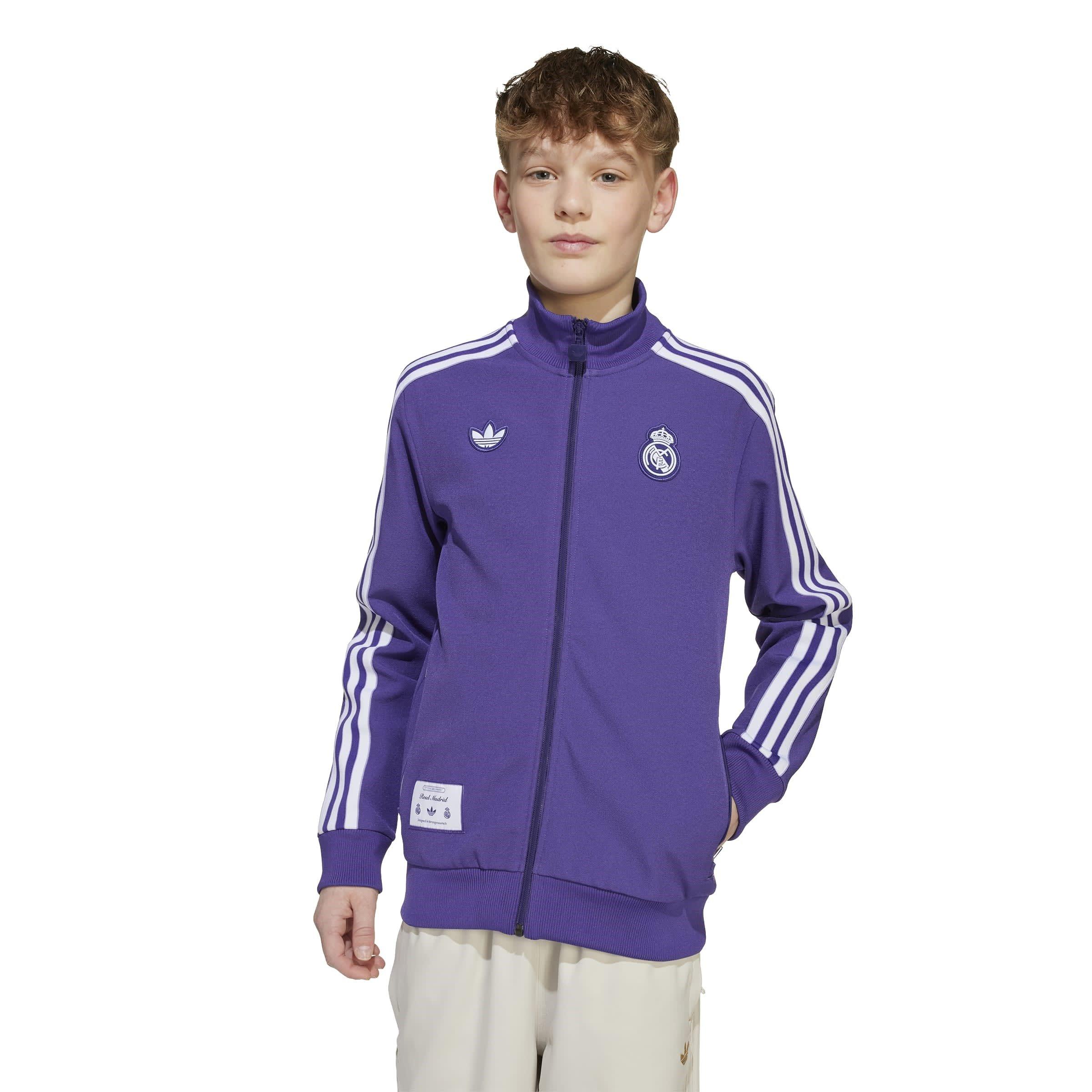 Eenheid Paars - adidas - Real Madrid Icon Tracksuit Top Junior's - 5