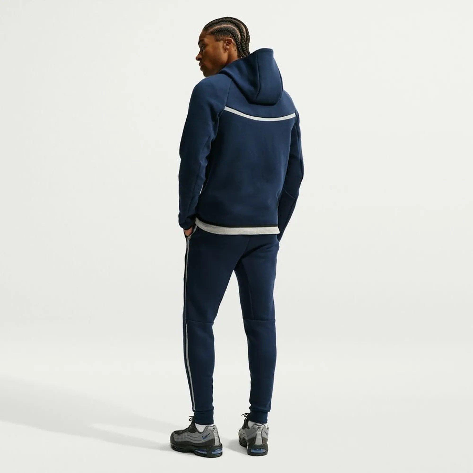 Blu/Argento - Nike - Nike CFC TchFlc Hood Jn64 - 7