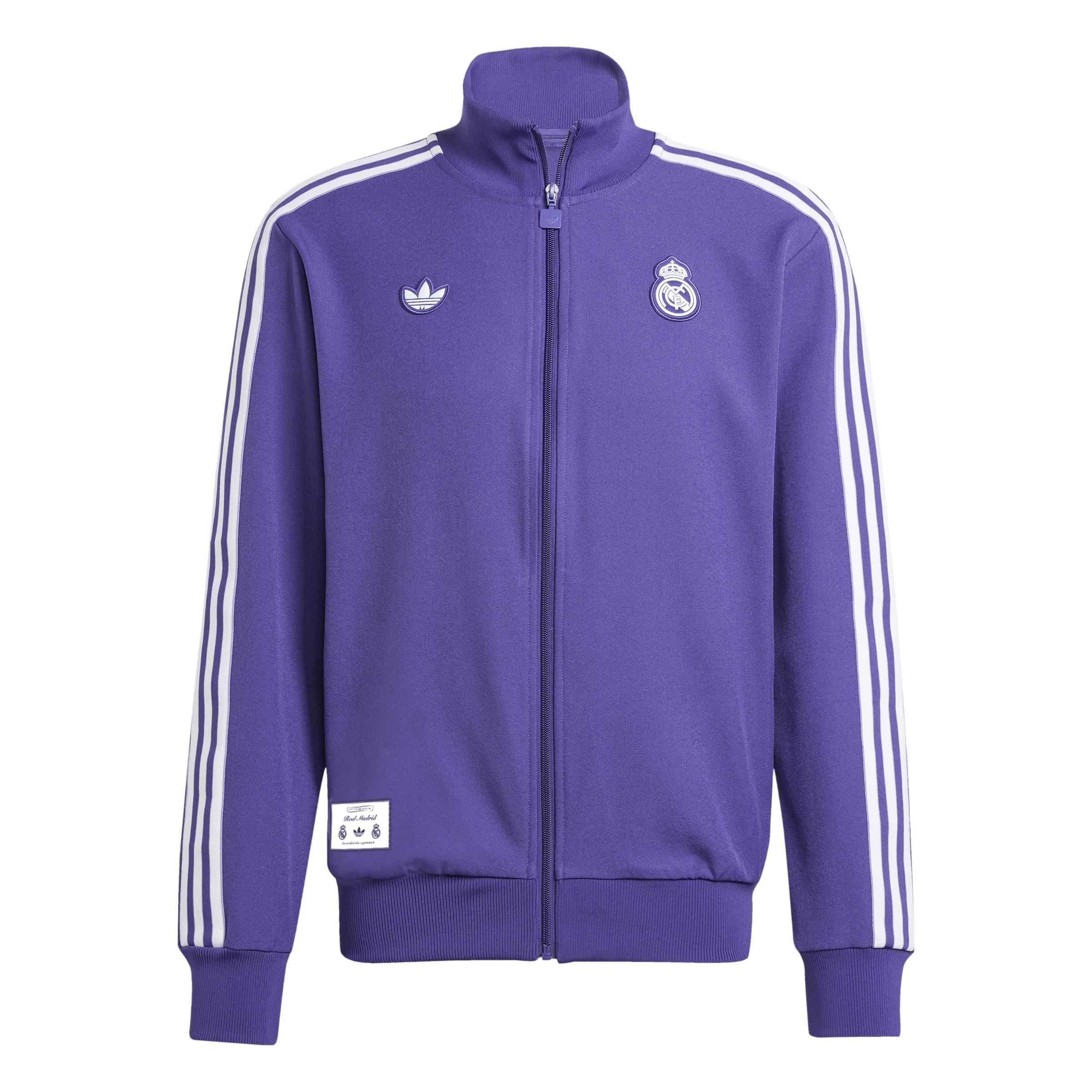 adidas Real Madrid Terraces Icon Tracksuit Top | Sports Direct