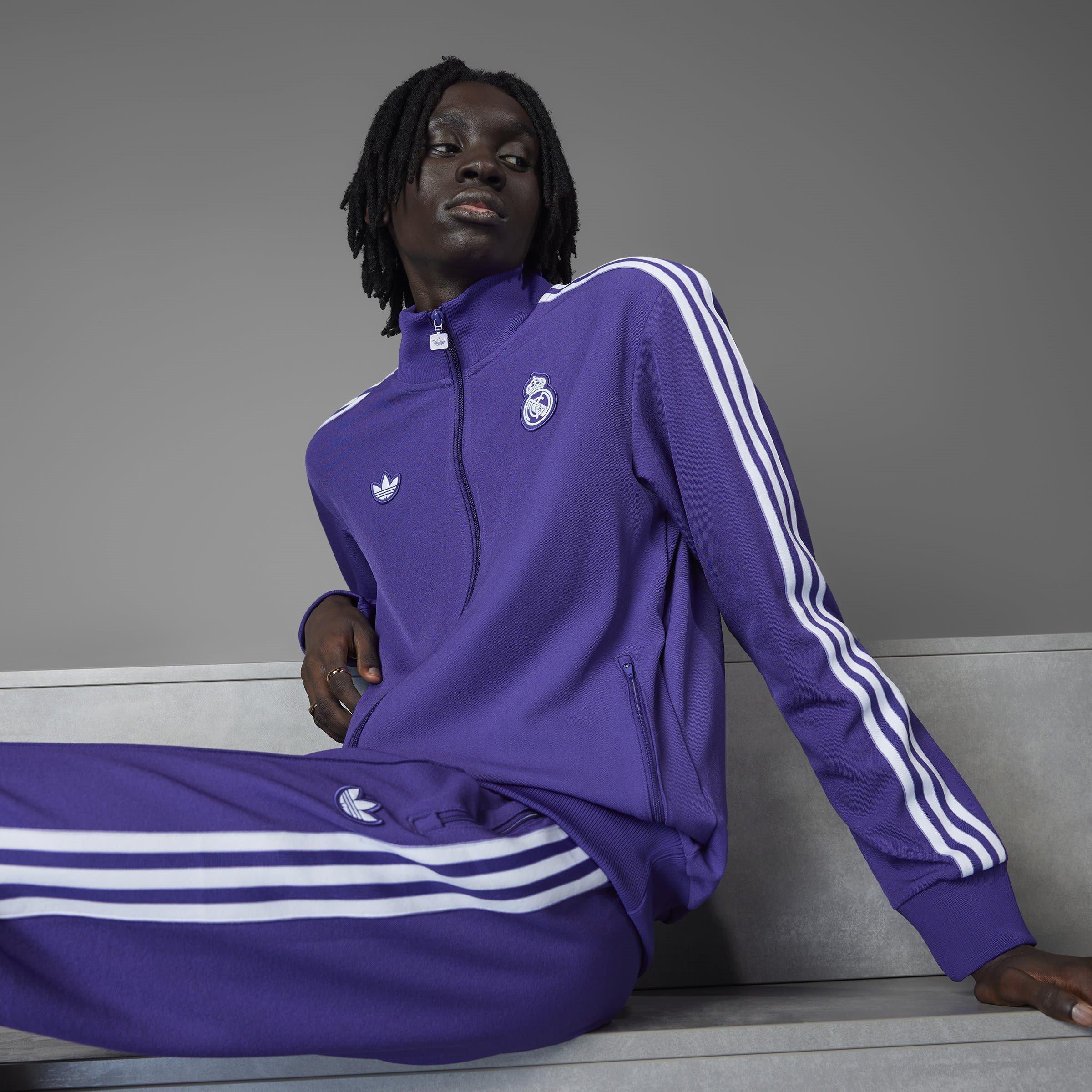 Unity Purple - adidas - Real Madrid Terraces Icon Tracksuit Top - 11
