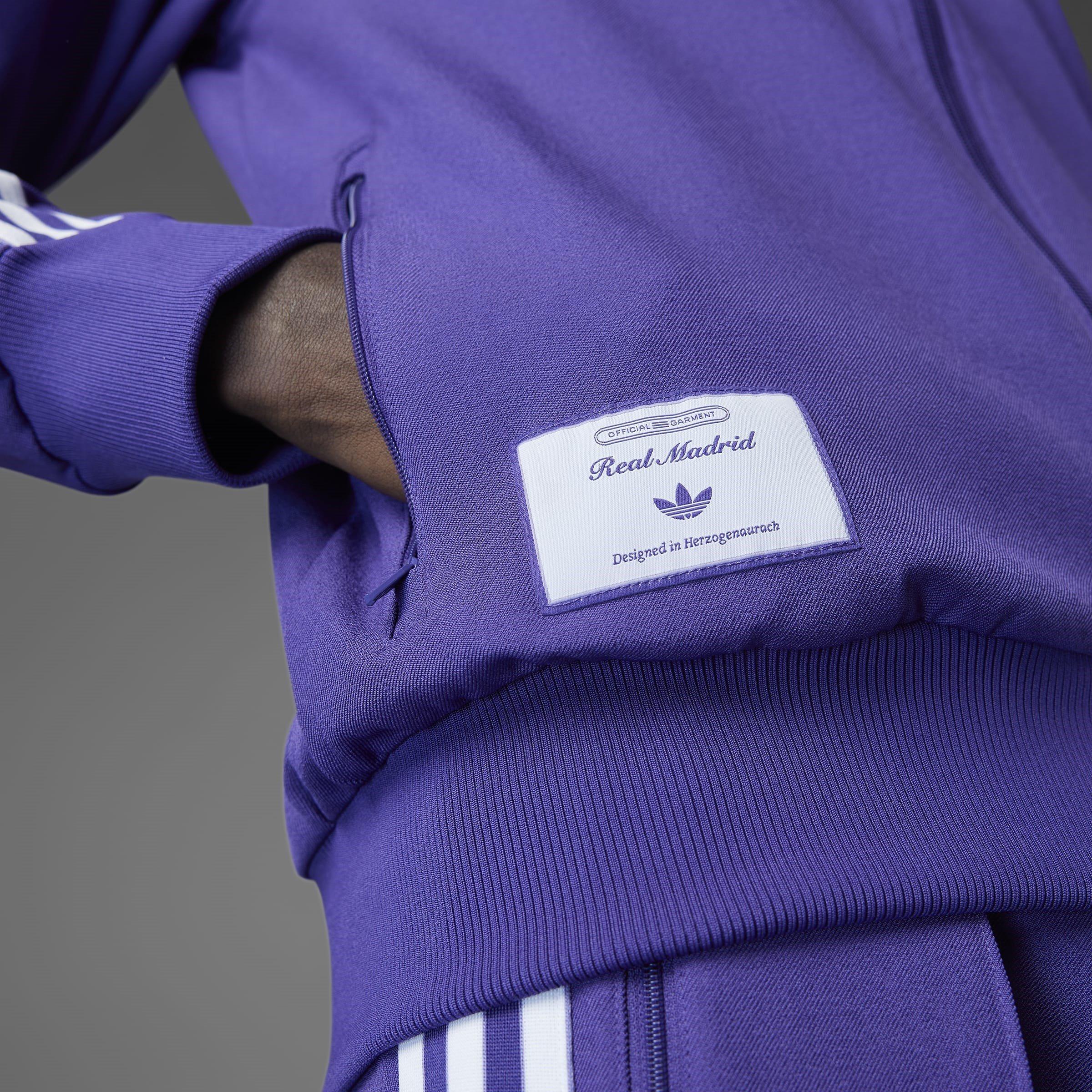 Unity Purple - adidas - Real Madrid Terraces Icon Tracksuit Top - 14