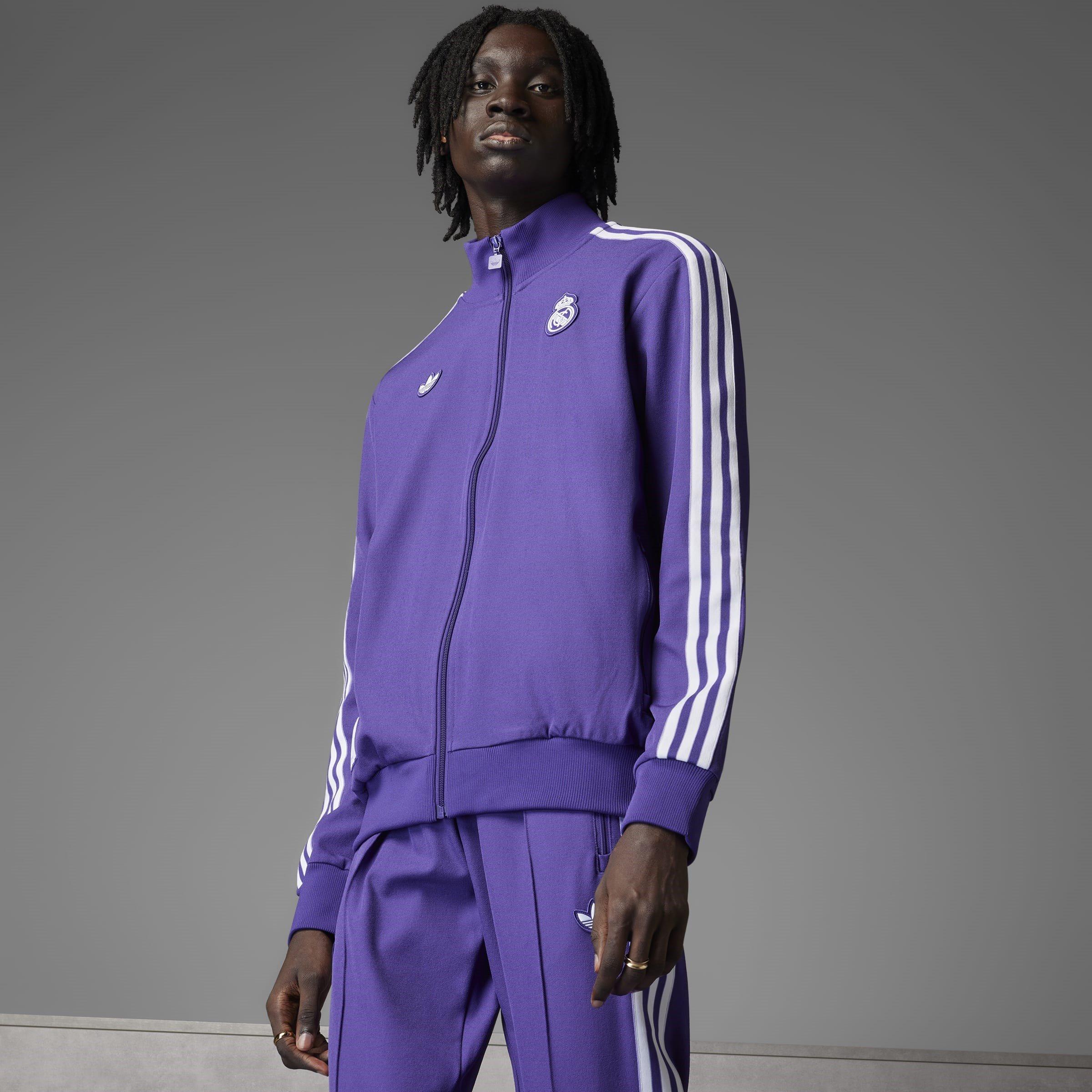 Unity Purple - adidas - Real Madrid Terraces Icon Tracksuit Top - 7