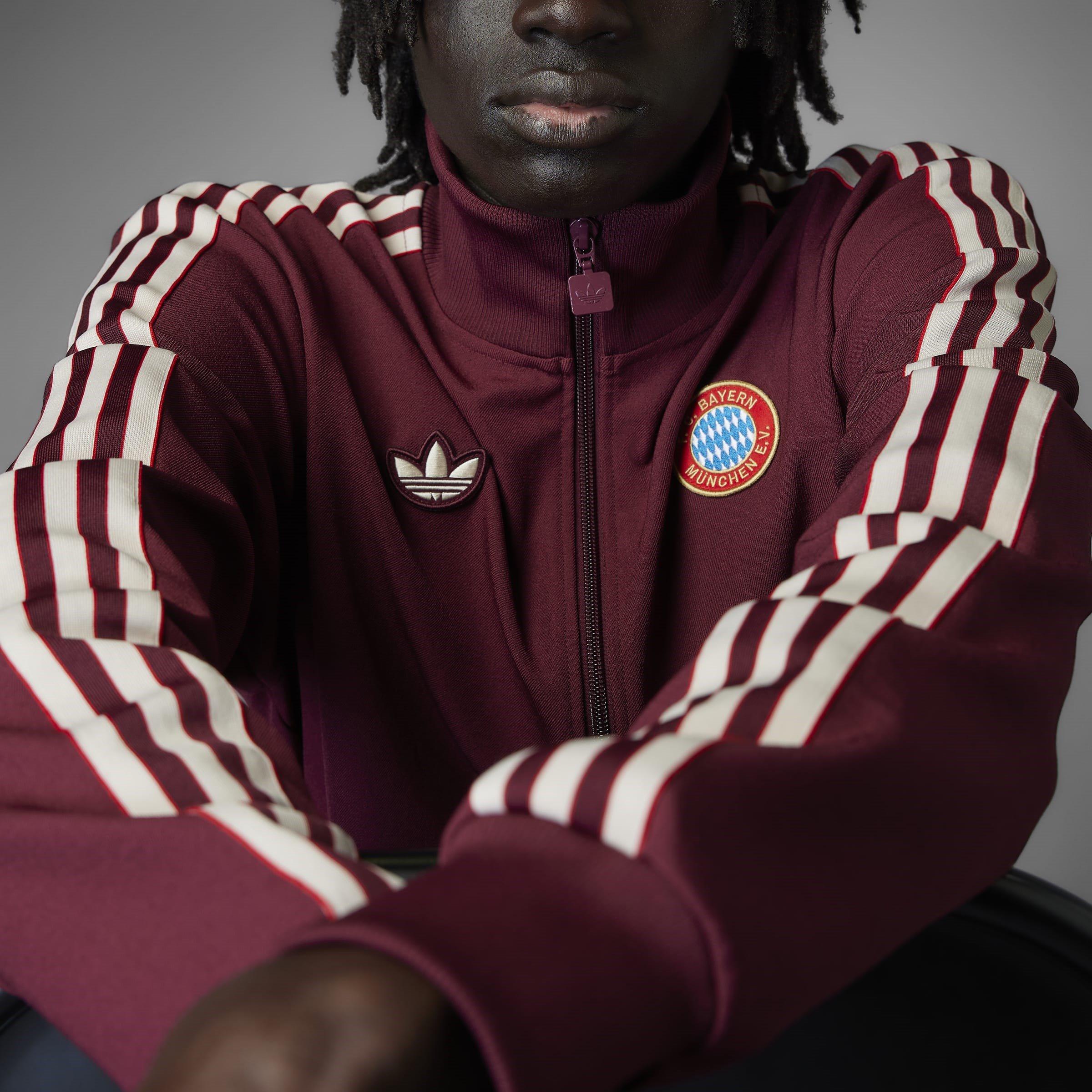 Shadow Red - Schattenrot - adidas - Bayern Munich Terrace Icons Track Top 2024 2025 Adults - 11