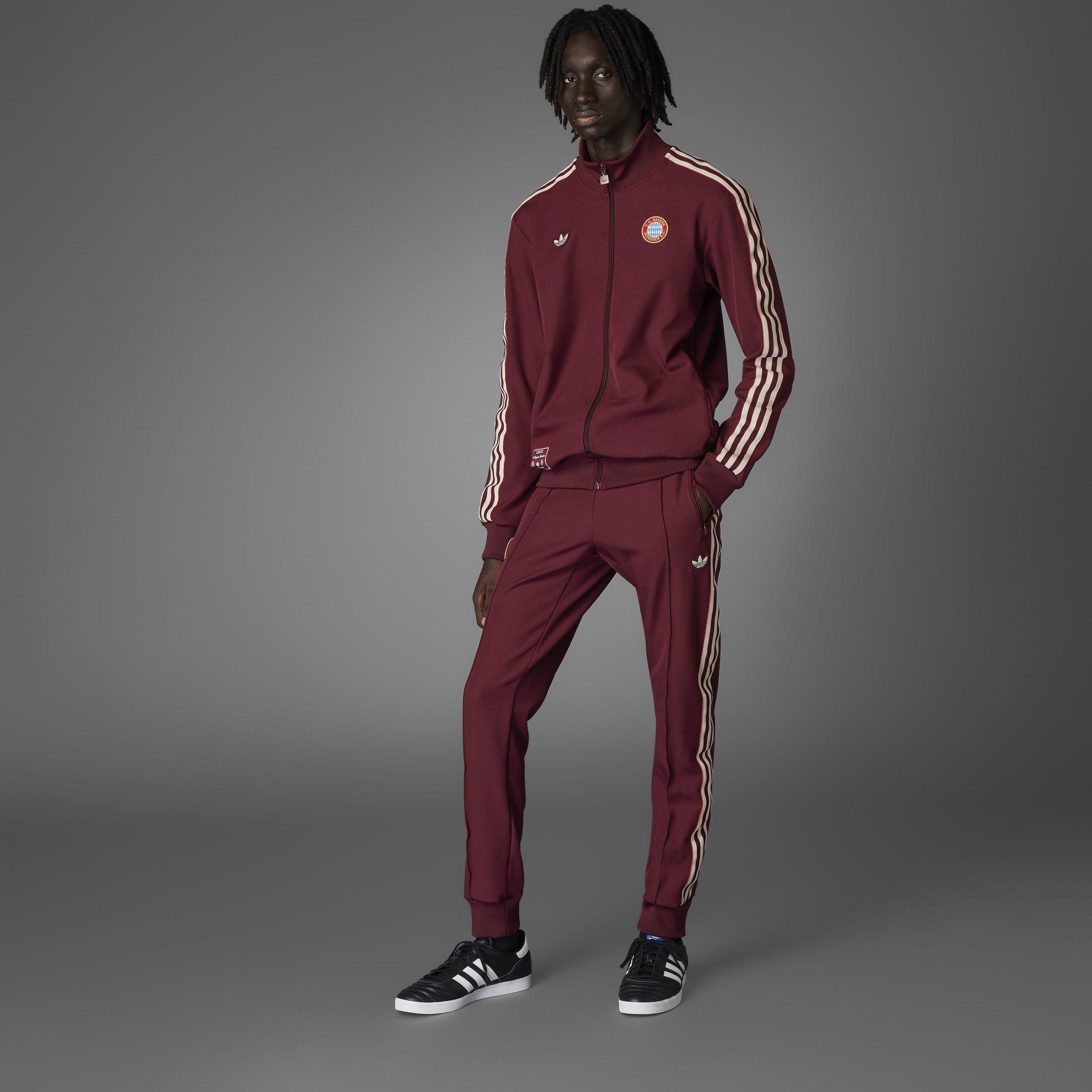 Shadow Red - Schattenrot - adidas - Bayern Munich Terrace Icons Track Top 2024 2025 Adults - 15