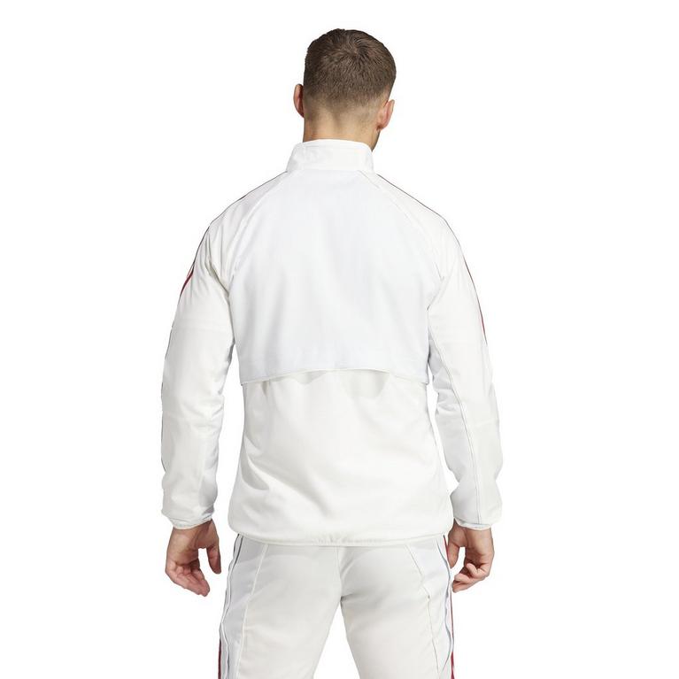 Blanc long-sleeved - adidas - Hanro zip-up bomber jacket Violett - 3