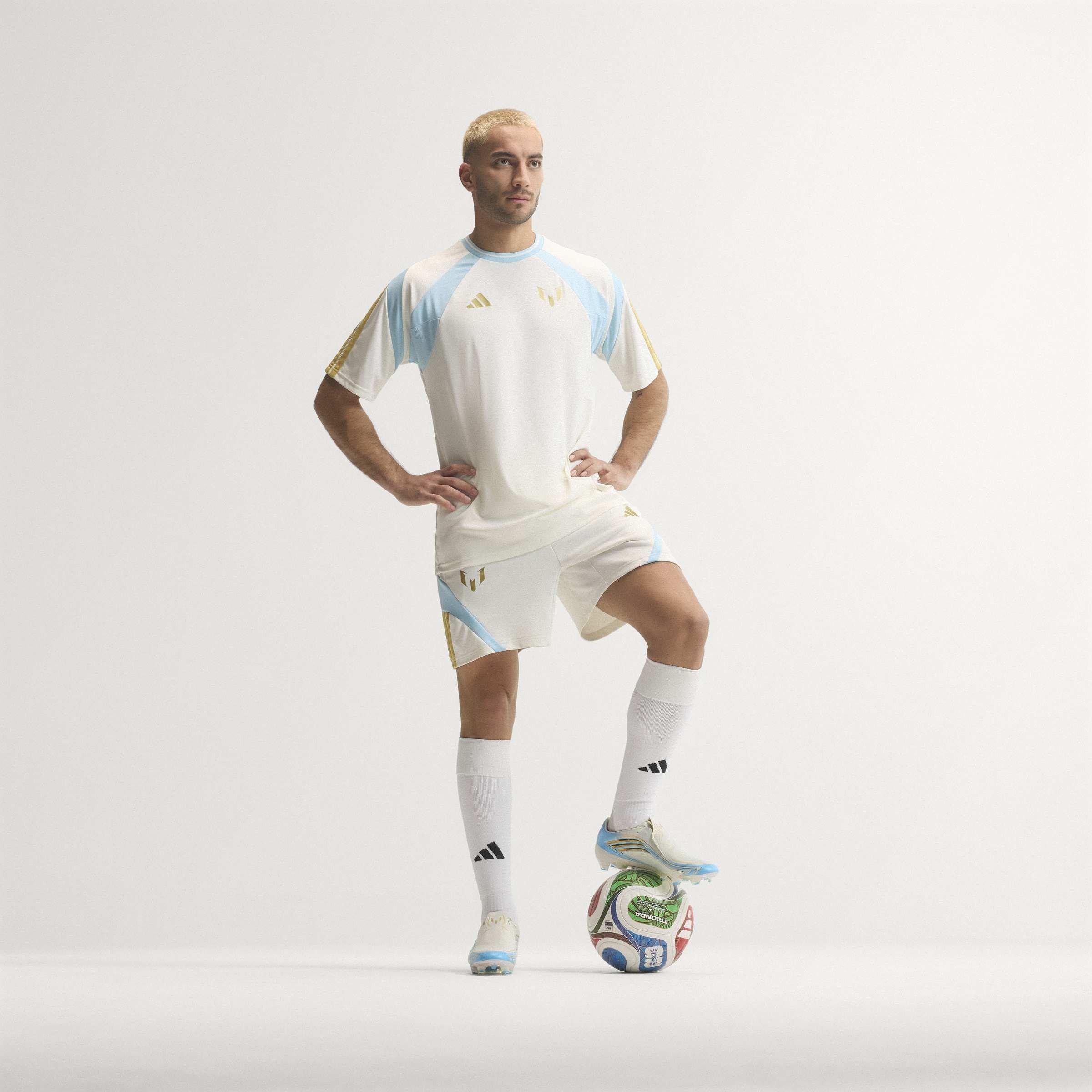 White/Ice Blue - adidas - Adidas Messi Hot Tee Sn63 - 14