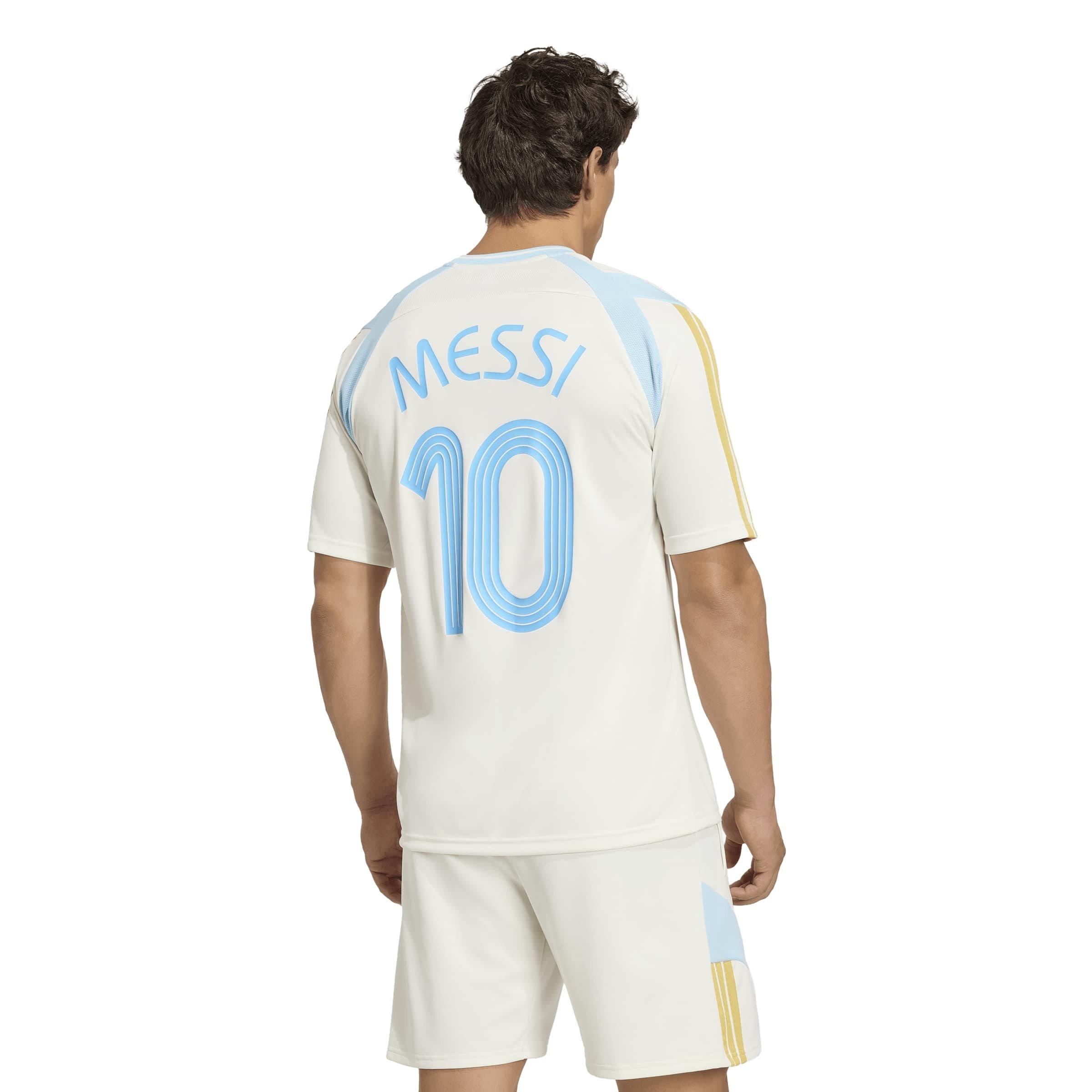 White/Ice Blue - adidas - Adidas Messi Hot Tee Sn63 - 4