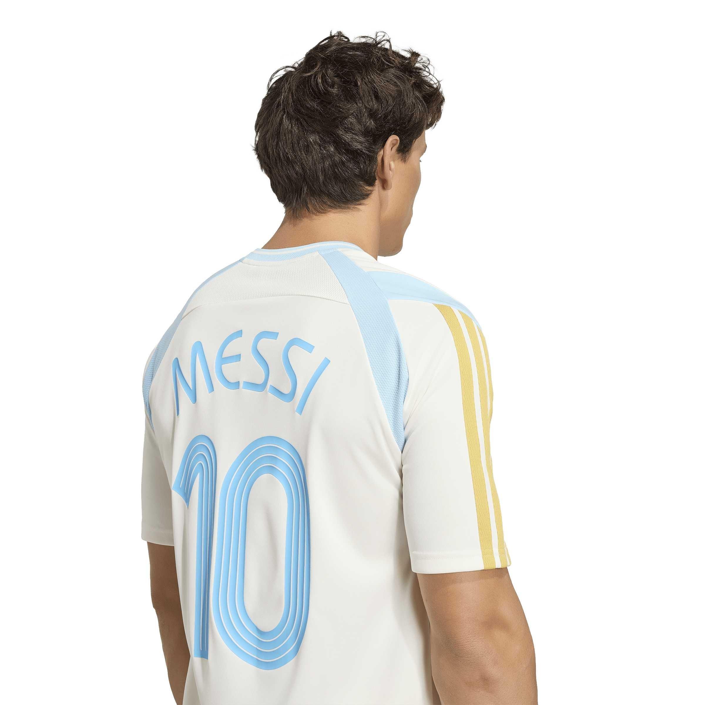 White/Ice Blue - adidas - Adidas Messi Hot Tee Sn63 - 6