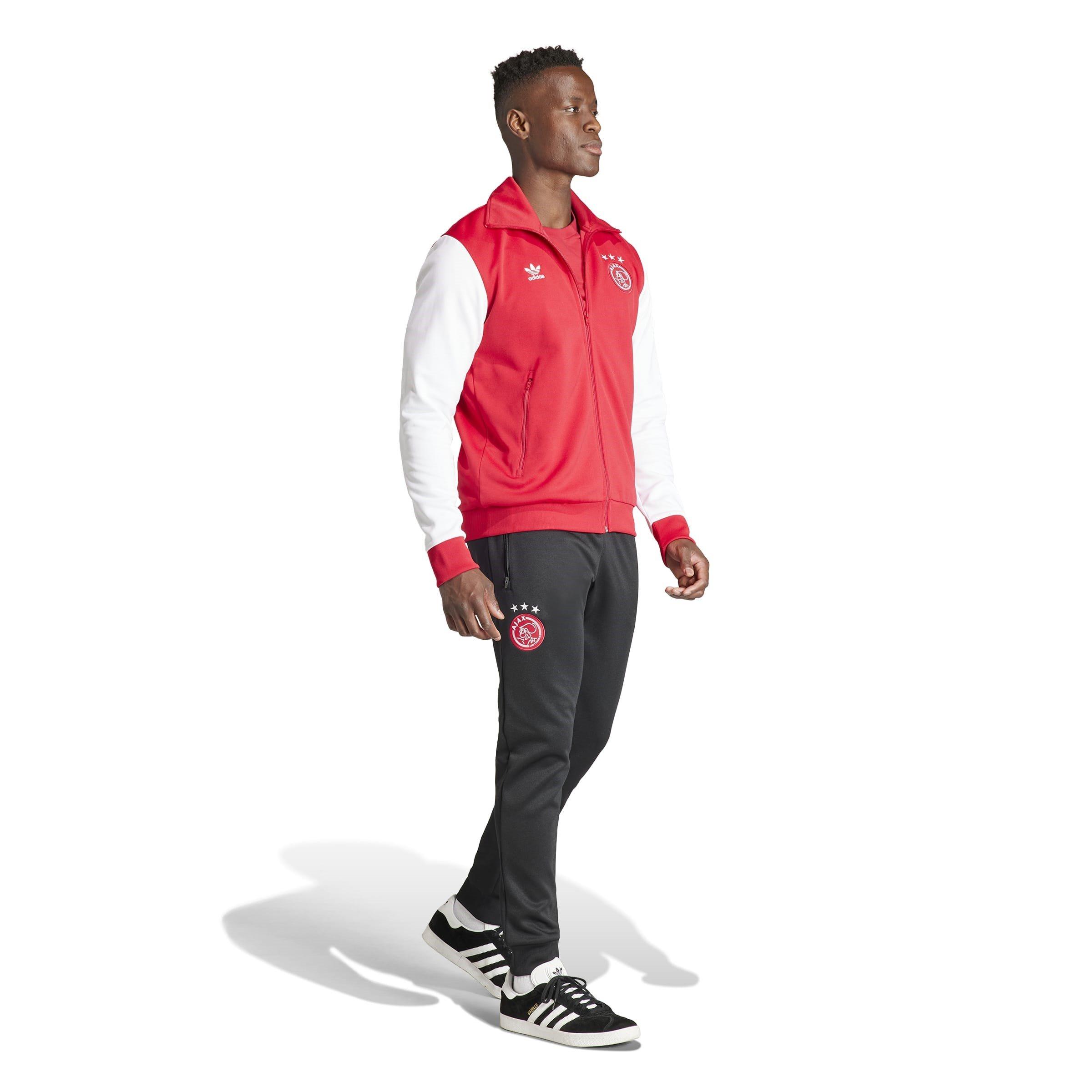Vermelho ousado. - adidas - Ajax Amsterdam Essentials Track Jacket Adults - 4
