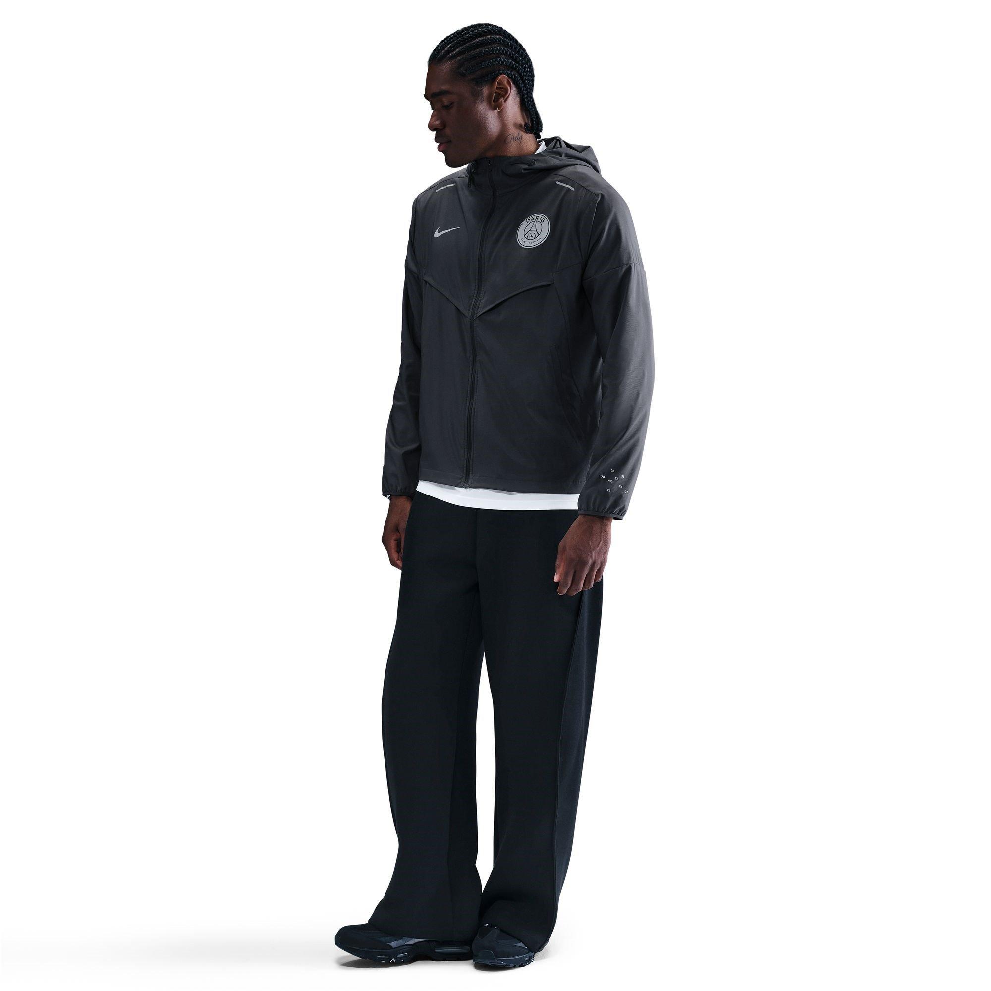 Negro/Plata - Nike - PSG Reflective Tracksuit Jacket Mens - 3