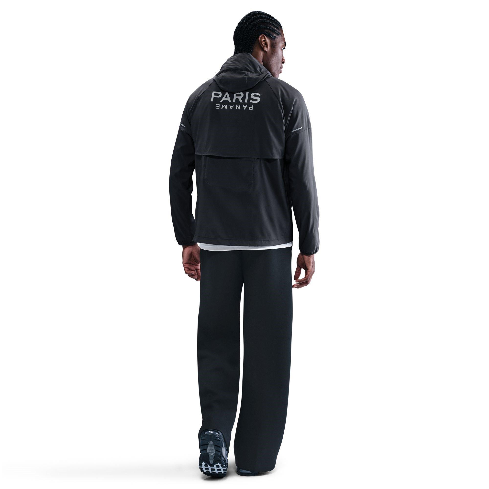 Negro/Plata - Nike - PSG Reflective Tracksuit Jacket Mens - 4