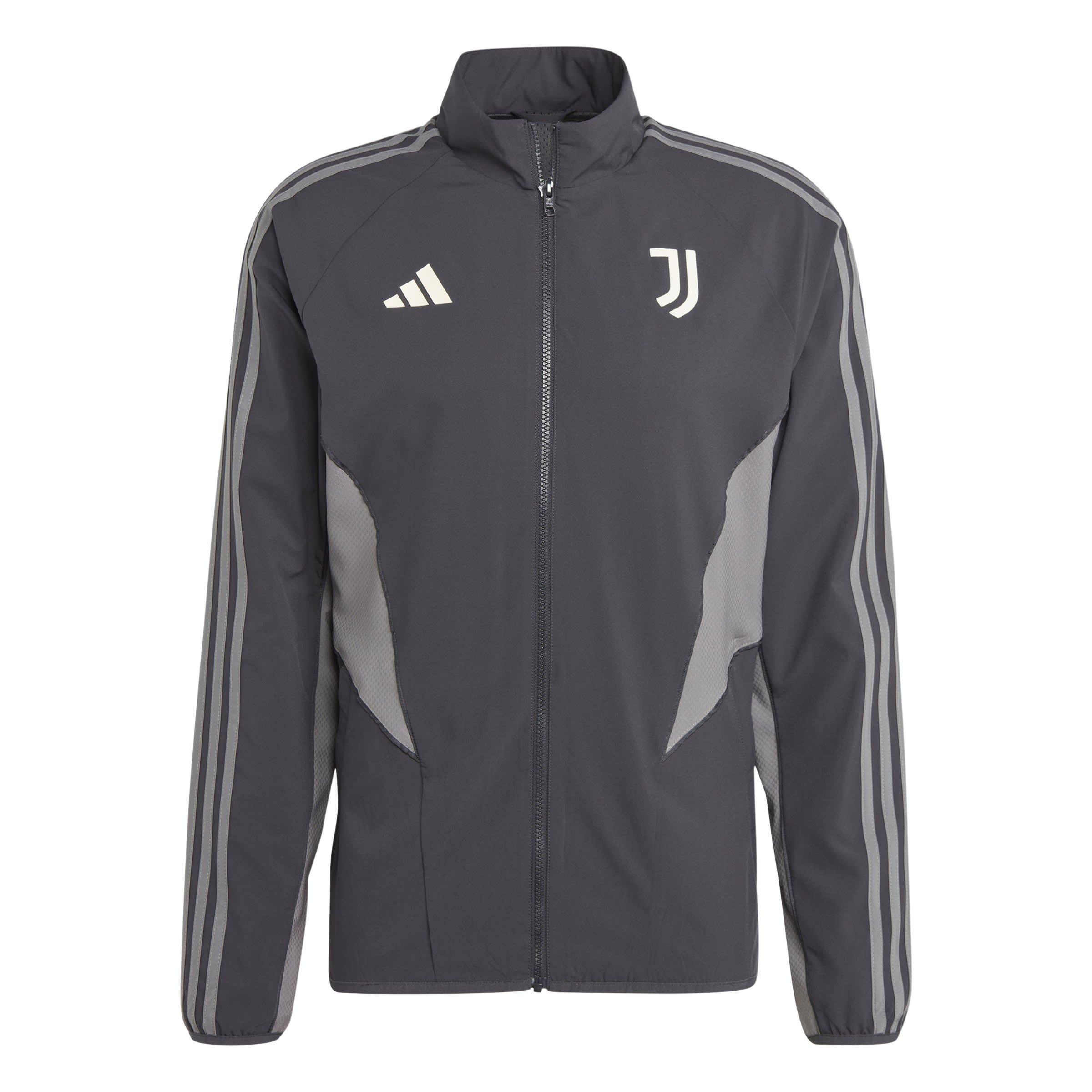 Carbon/Grey Fiv - adidas - Juventus Anthem Jacket 2024 2025 Adults - 1