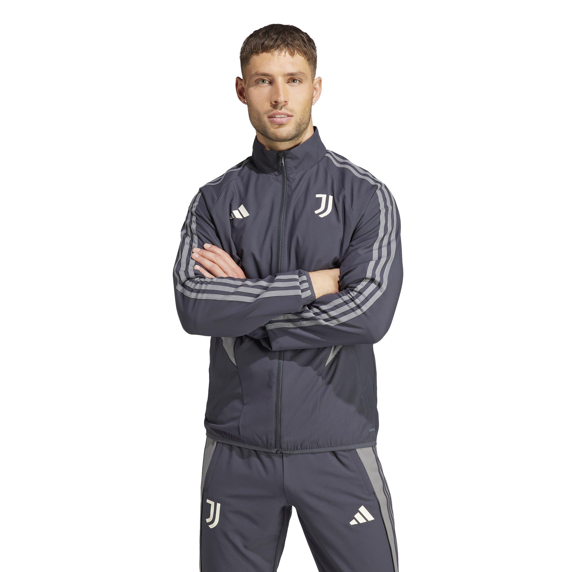 Carbon/Grey Fiv - adidas - Juventus Anthem Jacket 2024 2025 Adults - 2
