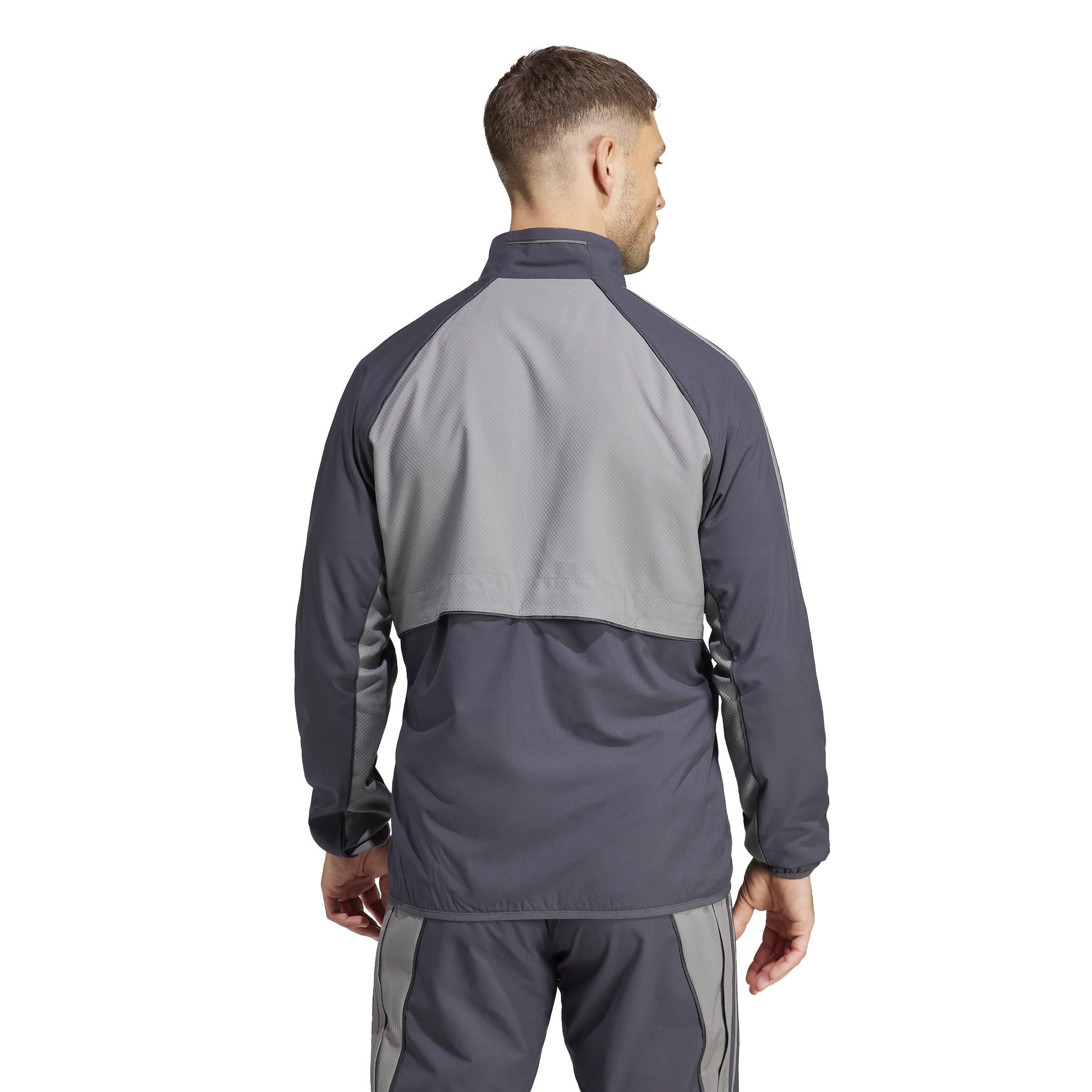 Carbon/Grey Fiv - adidas - Juventus Anthem Jacket 2024 2025 Adults - 3