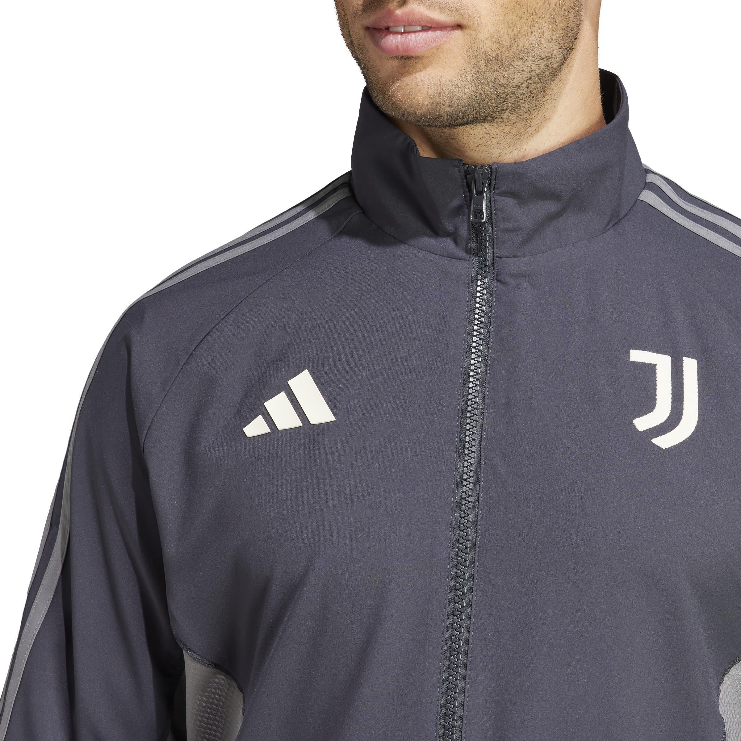 Carbon/Grey Fiv - adidas - Juventus Anthem Jacket 2024 2025 Adults - 6