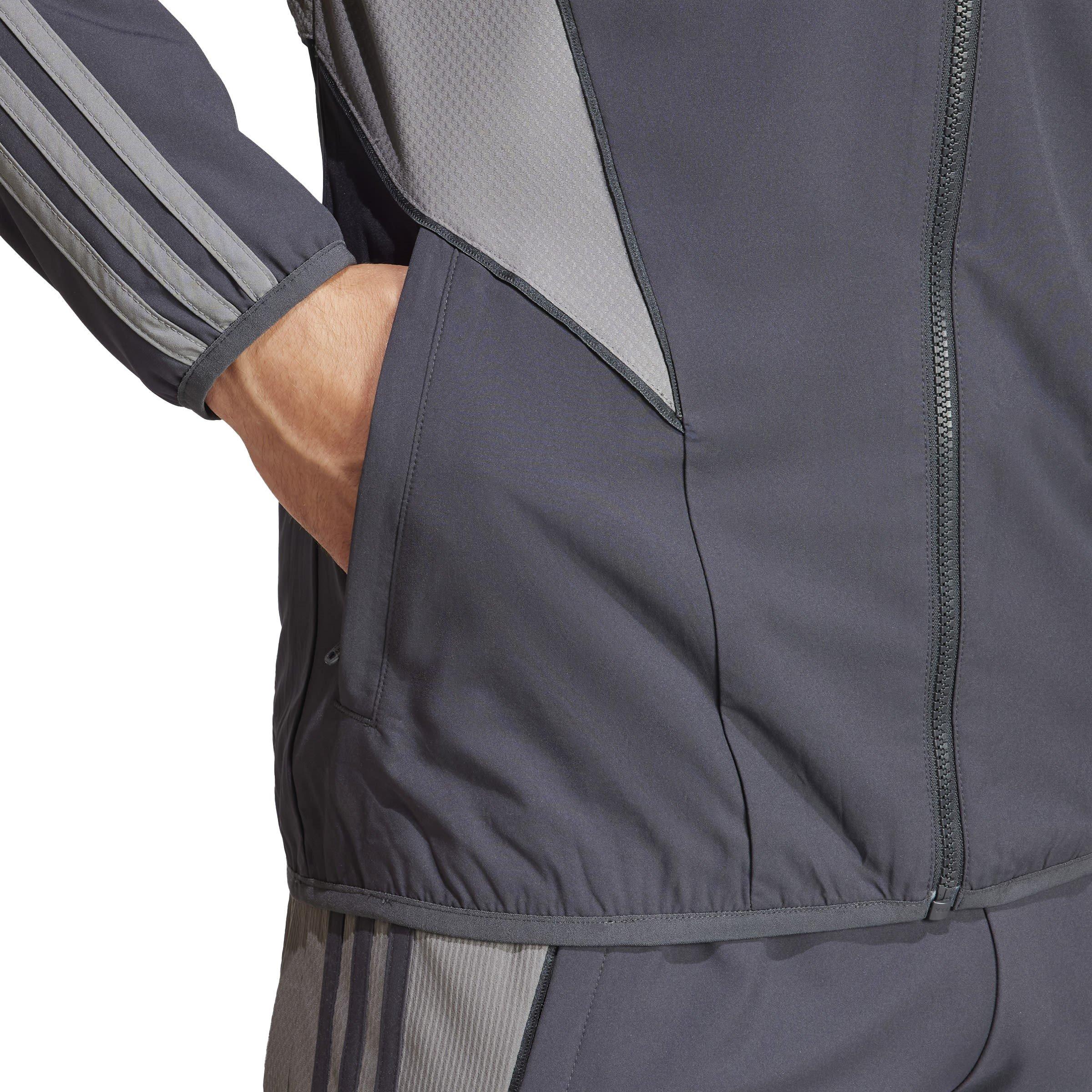 Carbon/Grey Fiv - adidas - Juventus Anthem Jacket 2024 2025 Adults - 7