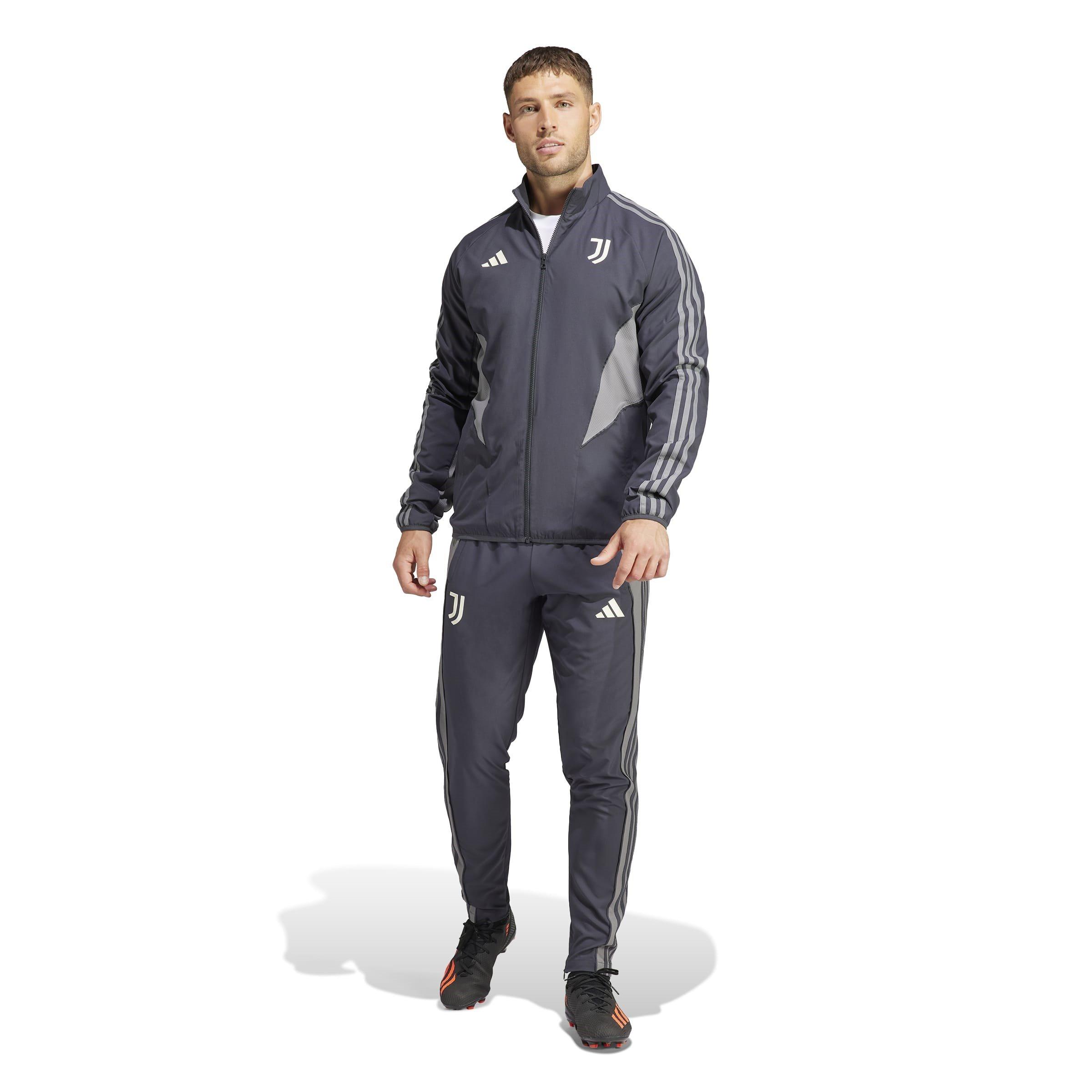 Carbon/Grey Fiv - adidas - Juventus Anthem Jacket 2024 2025 Adults - 9