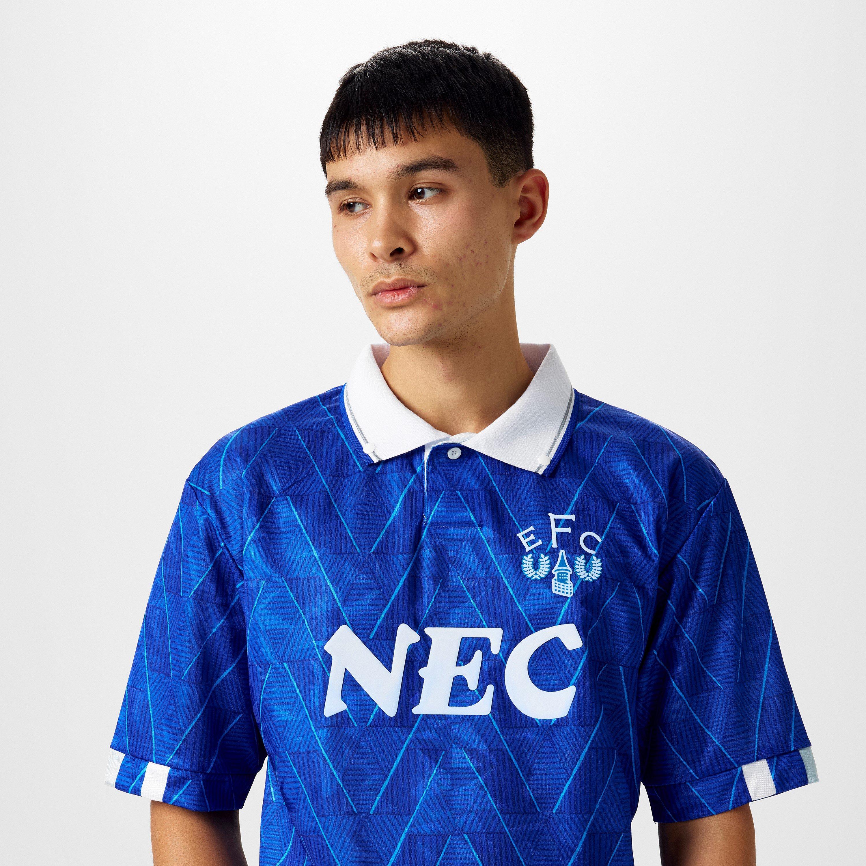 Blue - Score Draw - Everton FC Home Shirt 1990 Mens - 5