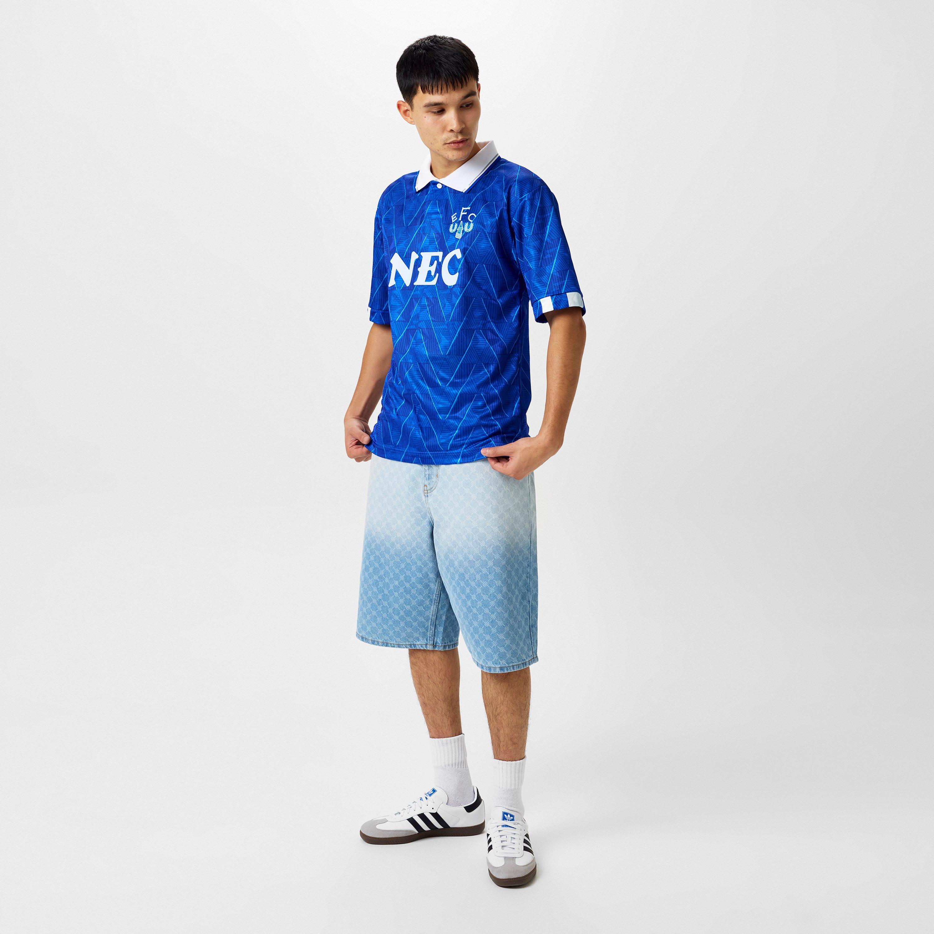 Blue - Score Draw - Everton FC Home Shirt 1990 Mens - 6