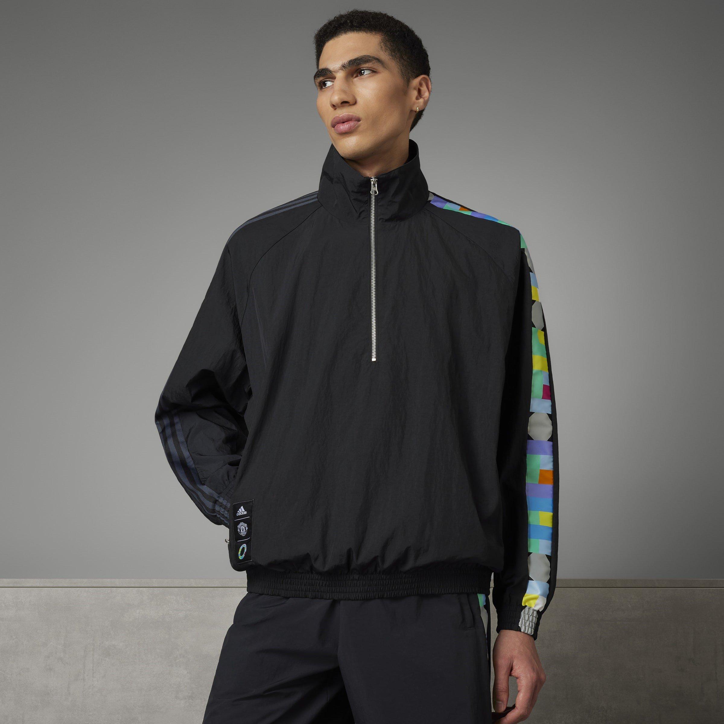 Black - adidas - Manchester United Peter Saville Tracksuit Top Mens - 8