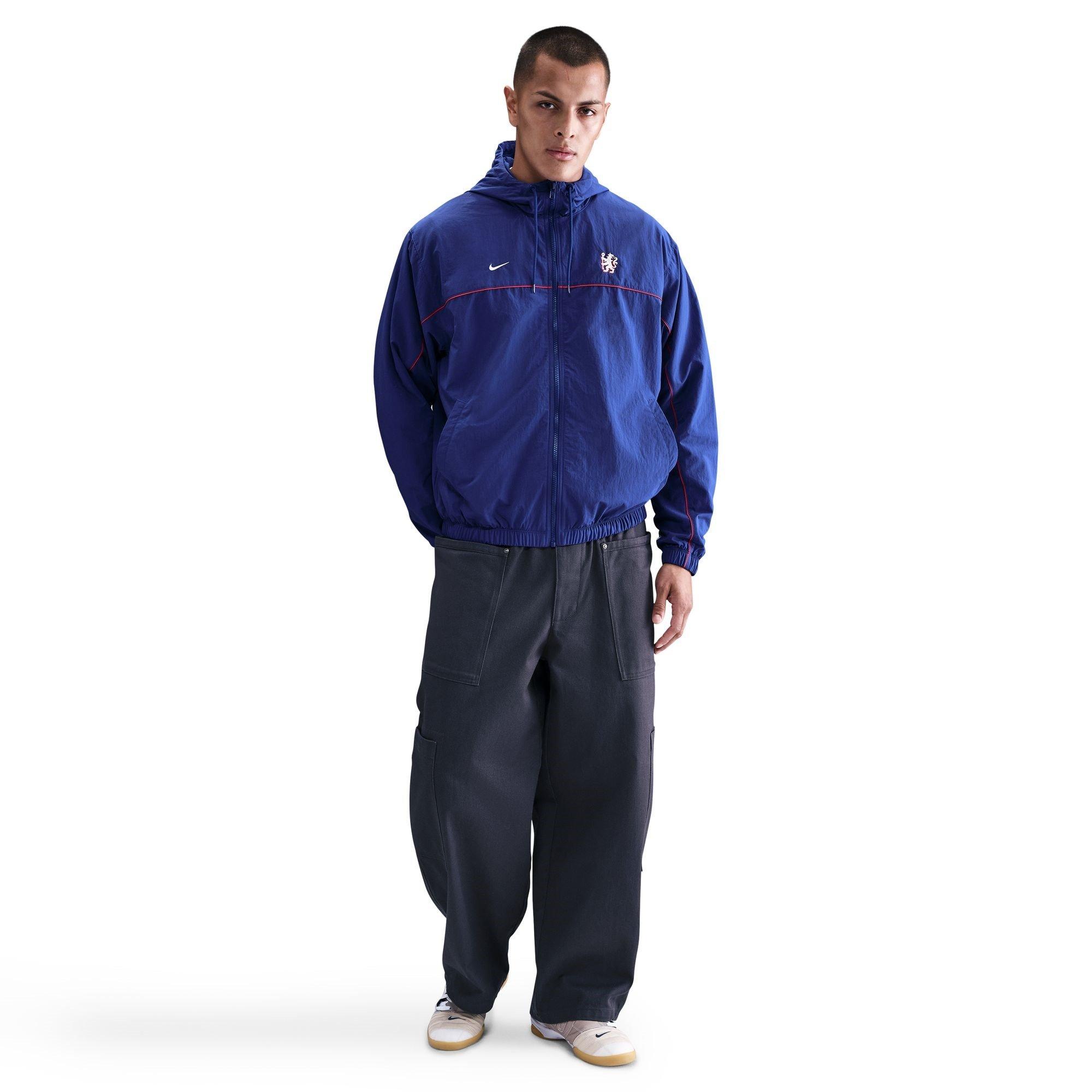 Blå/Hvid - Nike - Chelsea Club Jacket Adults - 3