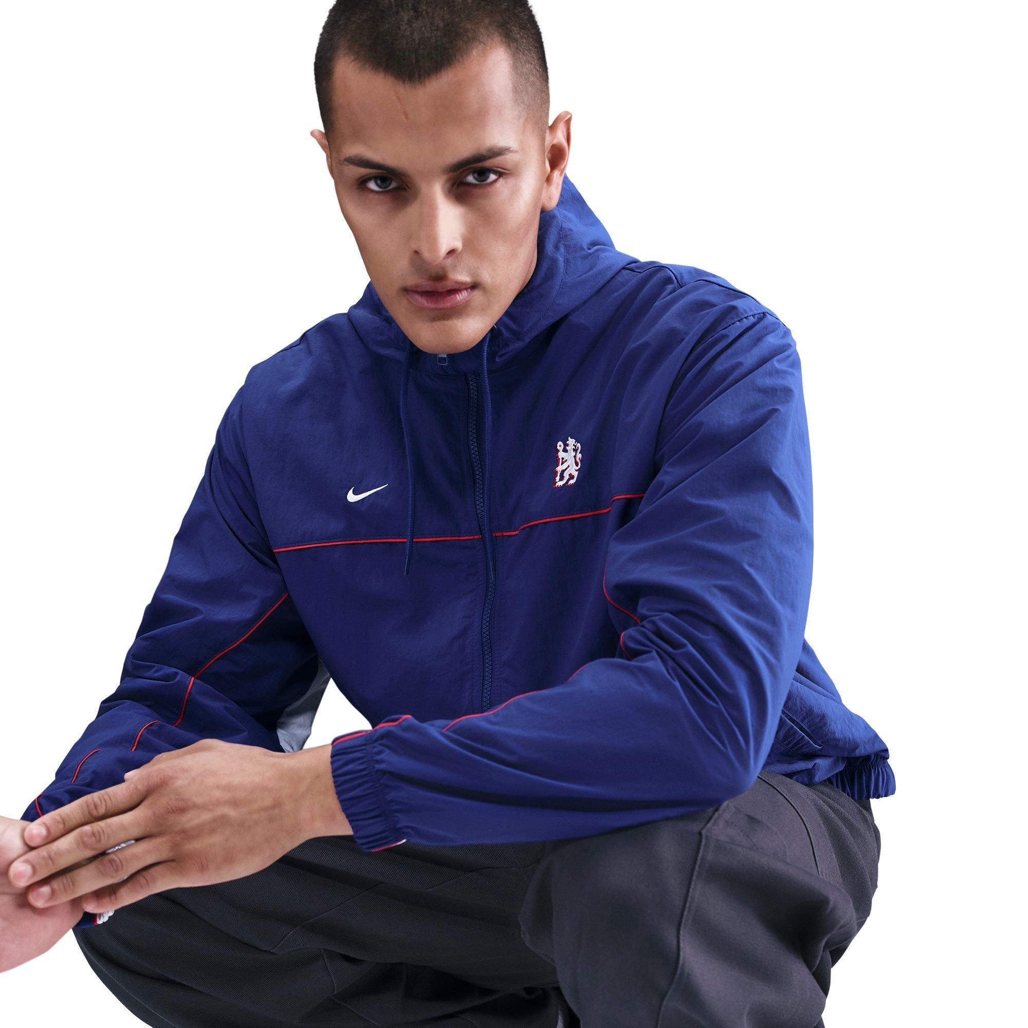 Blå/Hvid - Nike - Chelsea Club Jacket Adults - 5