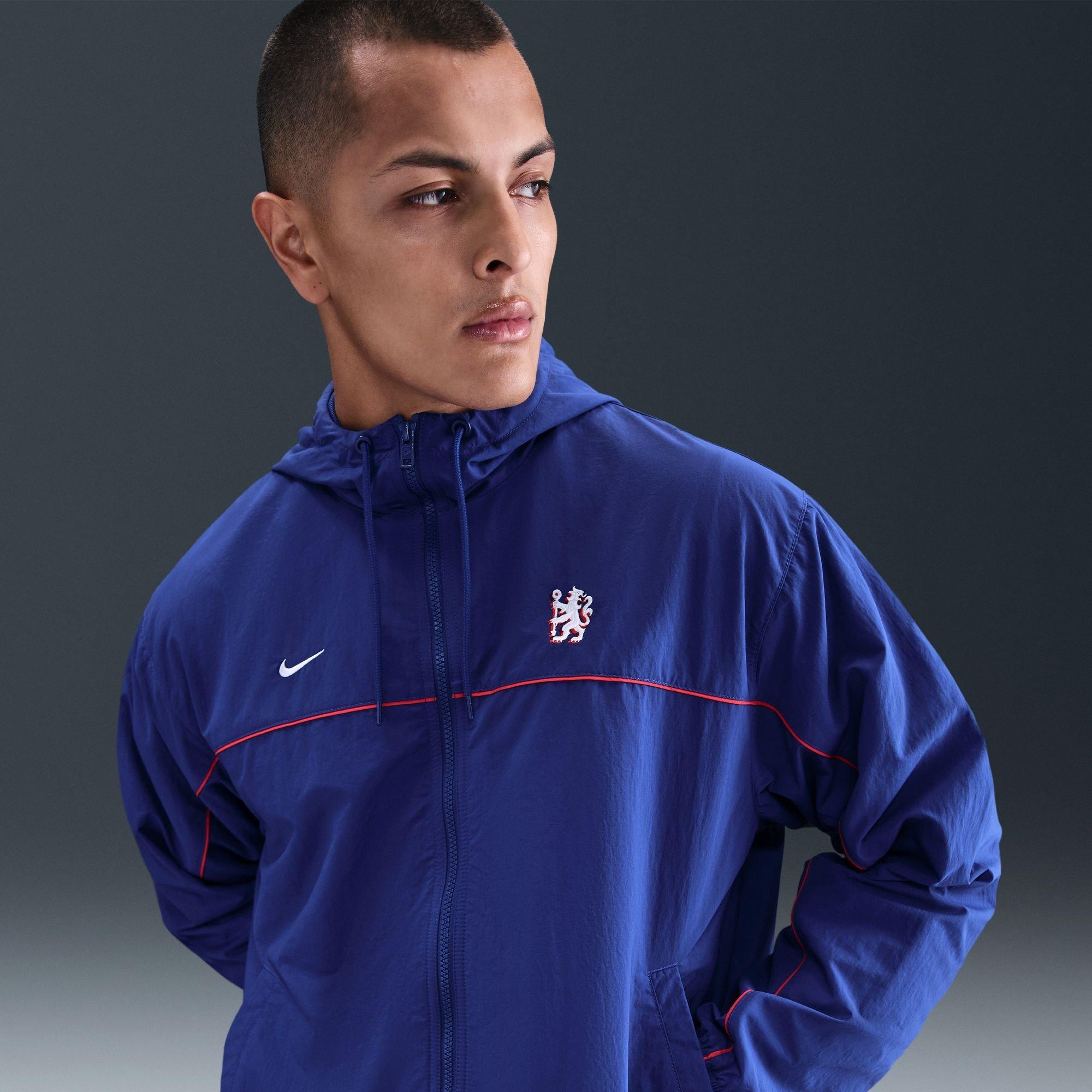 Blå/Hvid - Nike - Chelsea Club Jacket Adults - 6